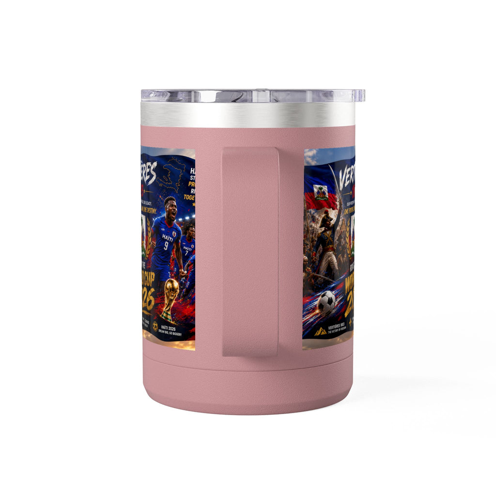 World Cup 2026 Haiti Soccer Tumbler – Vertières 1803 Team Travel Mug (15oz)