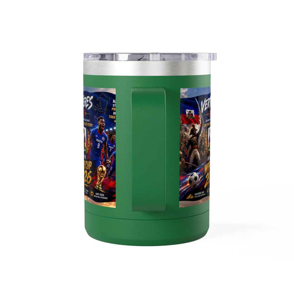 World Cup 2026 Haiti Soccer Tumbler – Vertières 1803 Team Travel Mug (15oz)