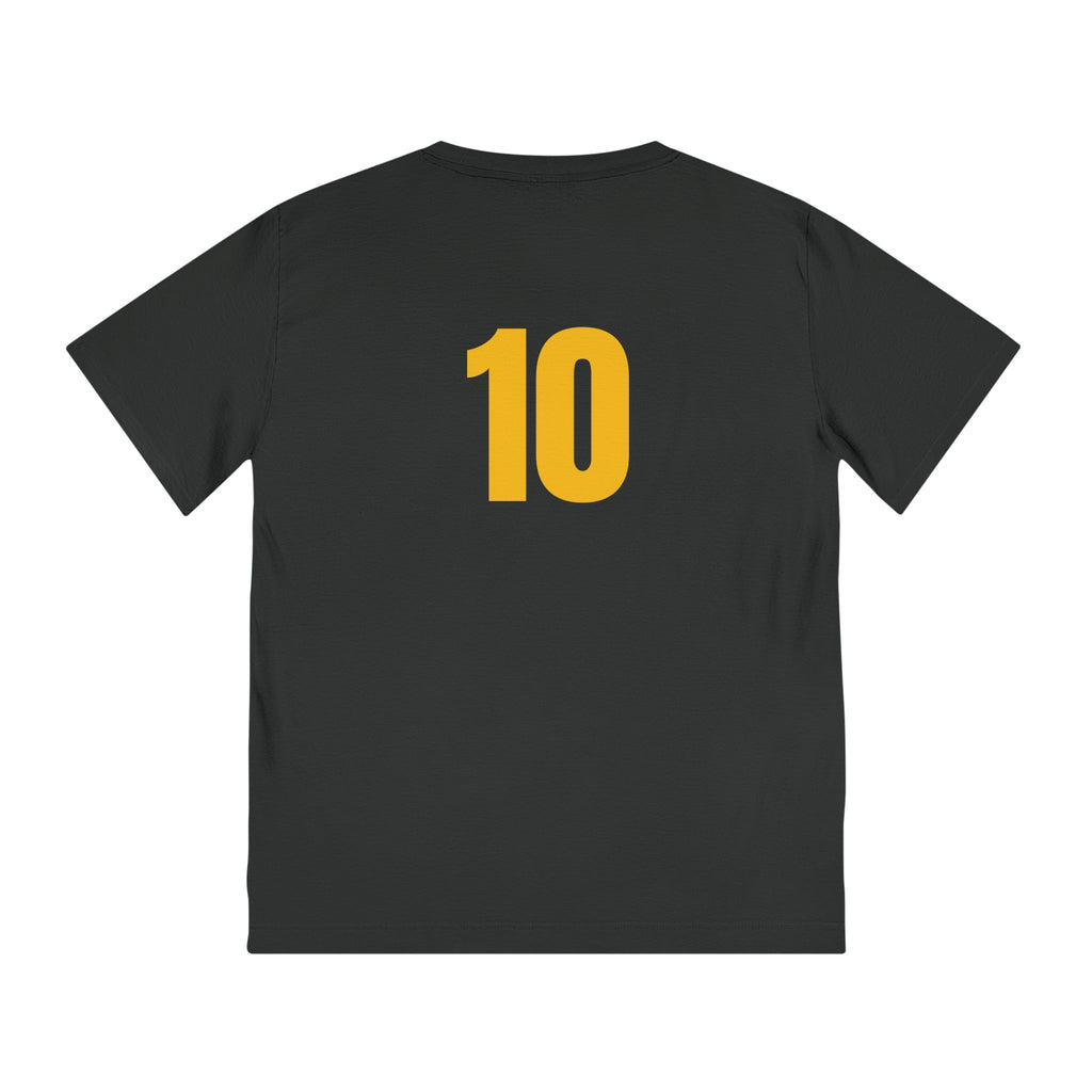 Wolves #10 Jersey Photo T-Shirt — Retro Football Player Portrait Tee