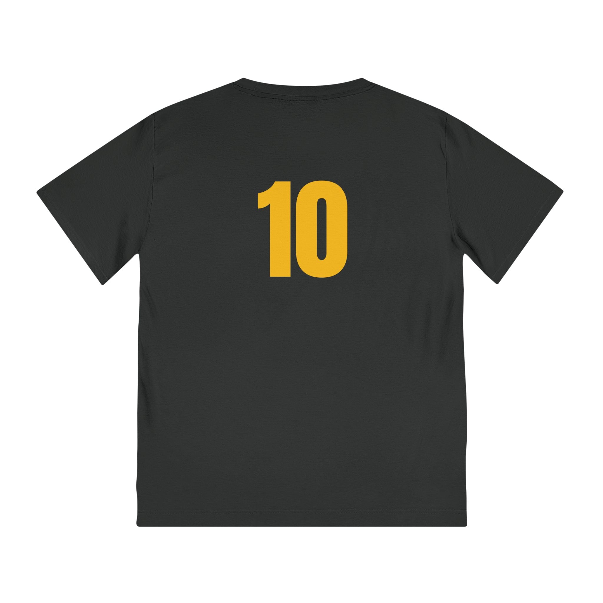 Wolves #10 Jersey Photo T-Shirt — Retro Football Player Portrait Tee