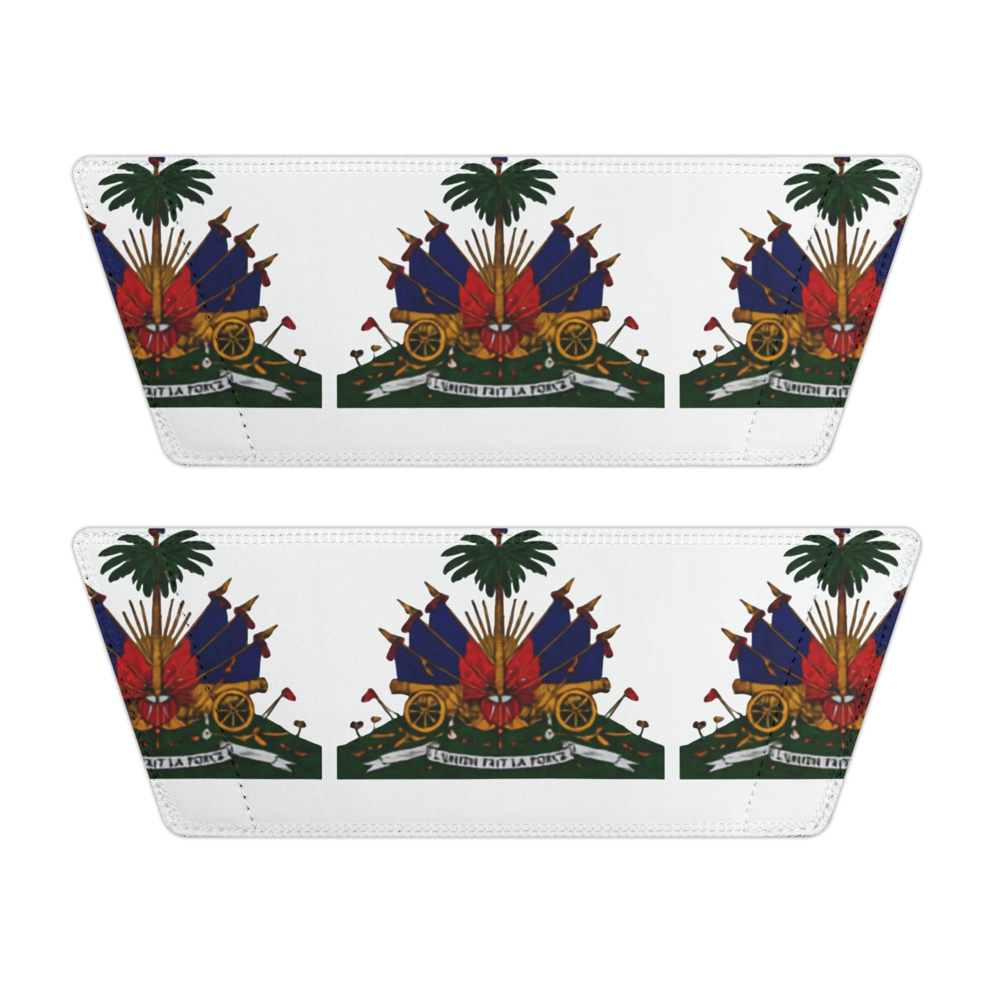 Slide Sandals with Haitian Coat of Arms Design — Men’s Removable‑Strap Slides