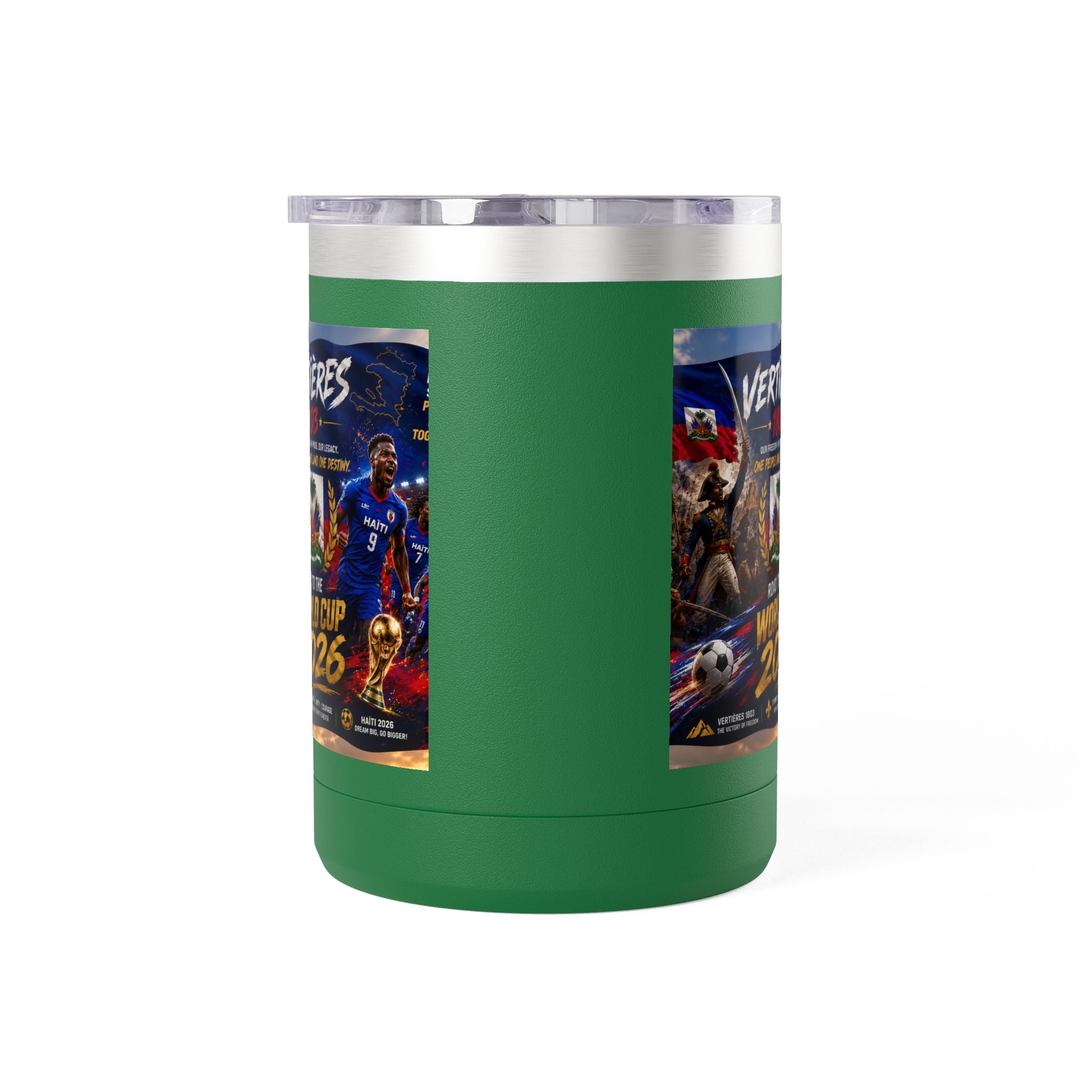 World Cup 2026 Haiti Soccer Tumbler – Vertières 1803 Team Travel Mug (15oz)