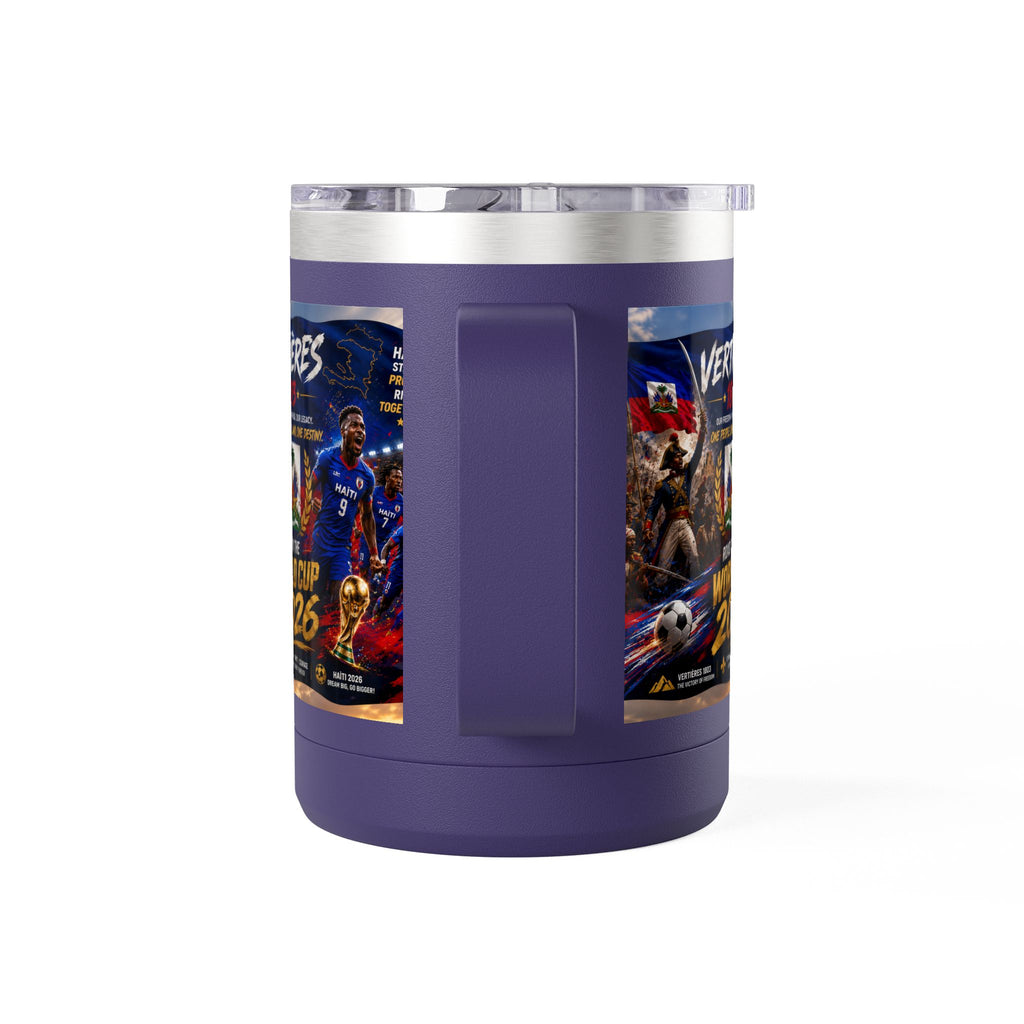 World Cup 2026 Haiti Soccer Tumbler – Vertières 1803 Team Travel Mug (15oz)