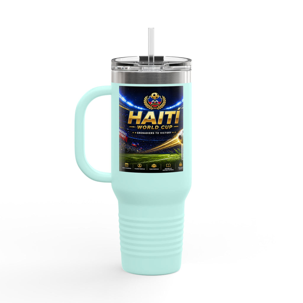 Haiti World Cup 40oz Insulated Travel Mug — Sports Fan Tumbler