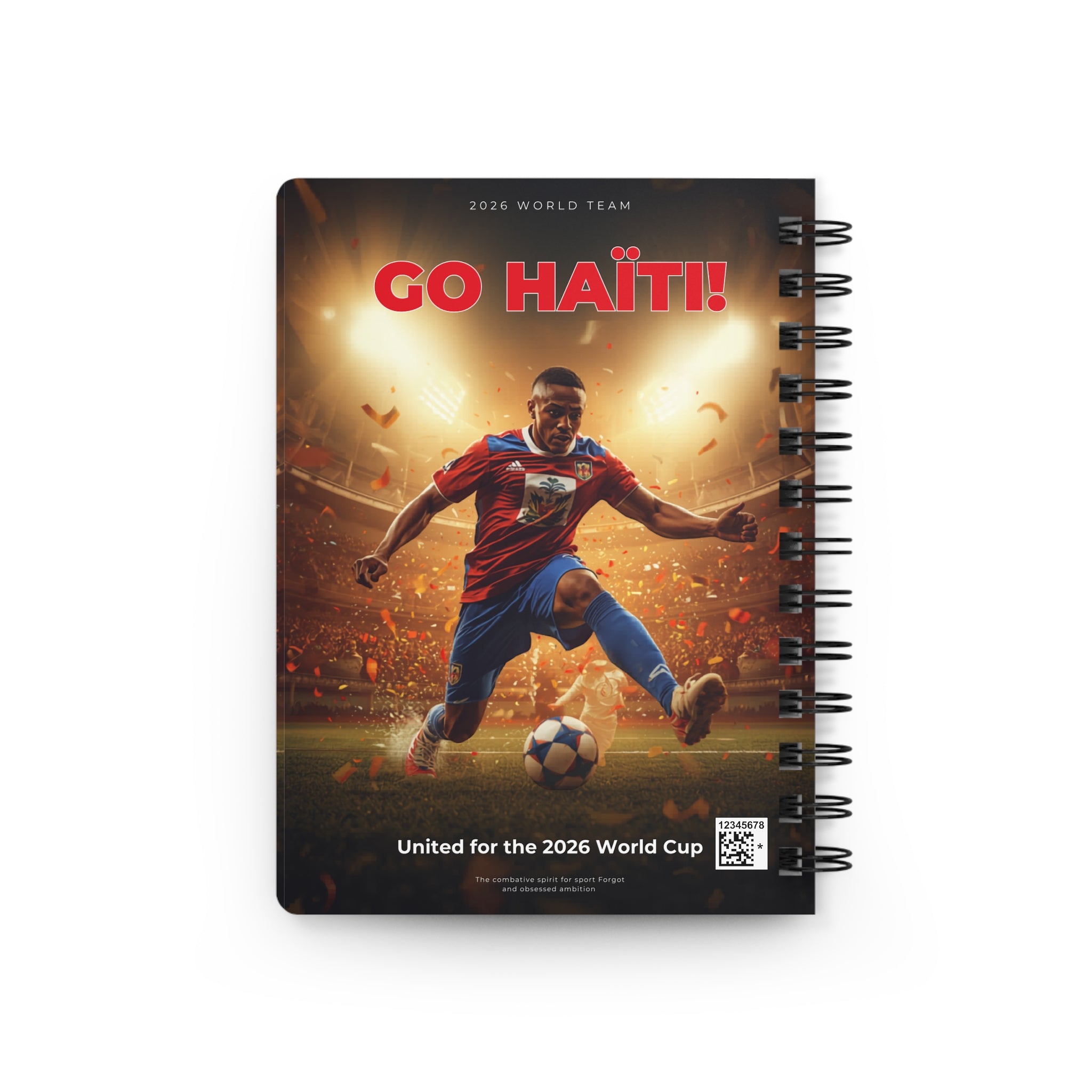 Haiti Soccer Journal — "Go Haïti!" 2026 World Cup Spiral Notebook