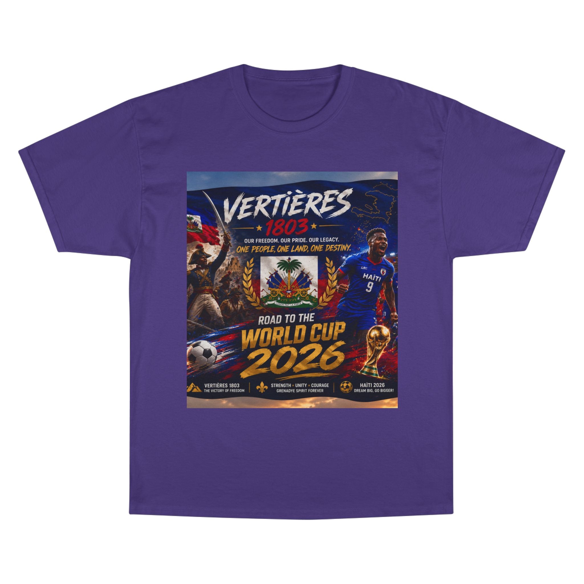 Vertières 1803 World Cup 2026 T-Shirt — Haiti Football Champion Tee