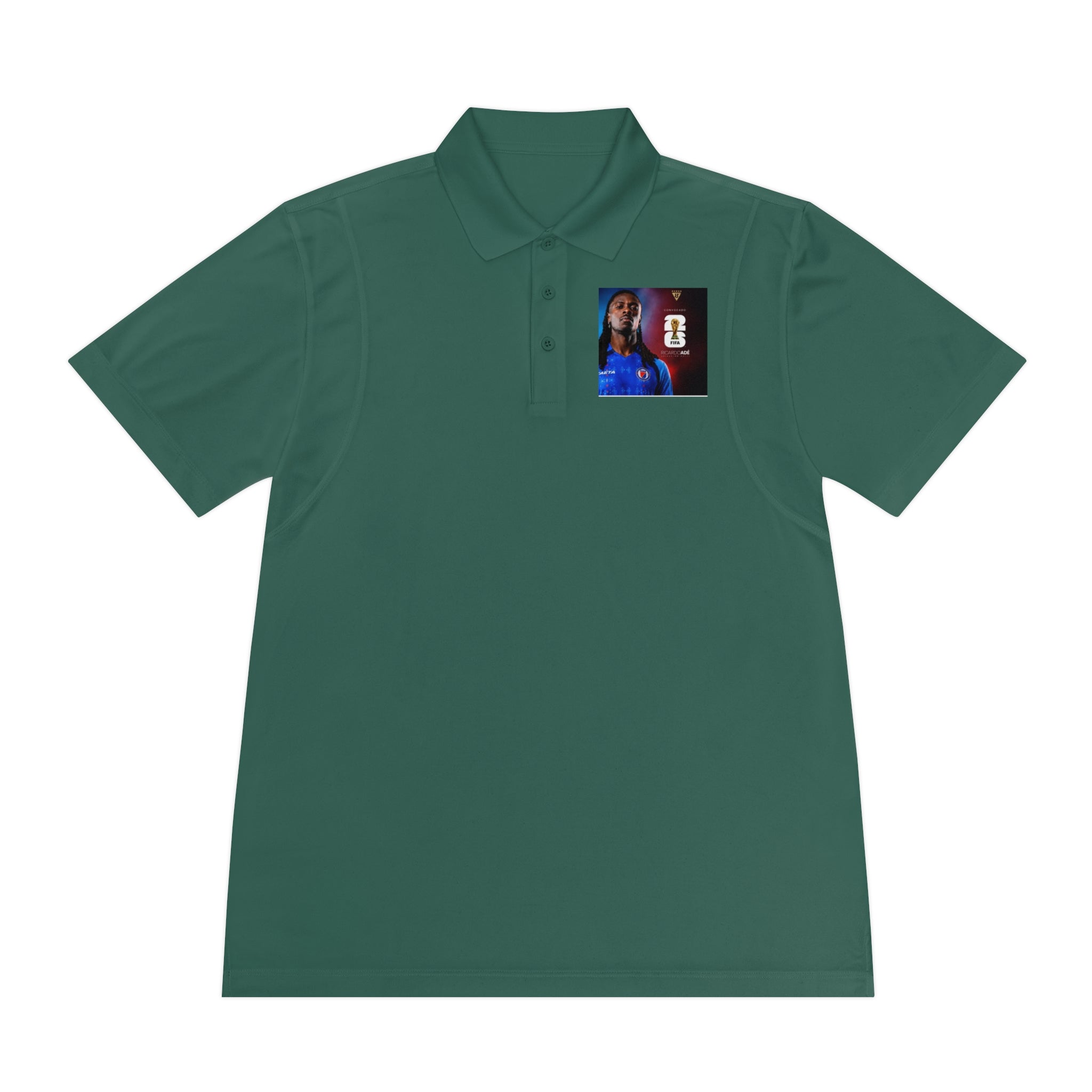 Men's Sport Polo Shirt with Player Photo & Back Number 4 — Athletic Team Golf Polo