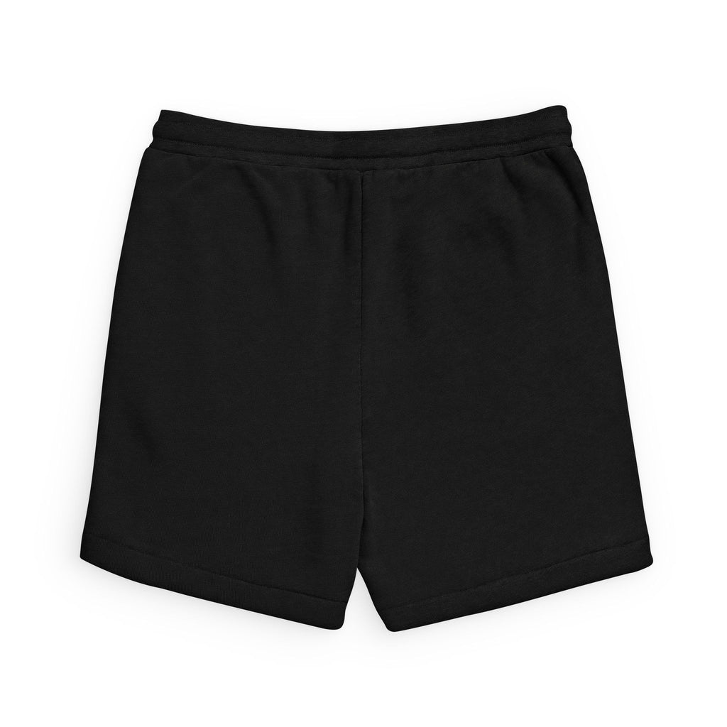 Haiti Logo Fleece Sweatshorts — Cozy Black Athletic Lounge Shorts
