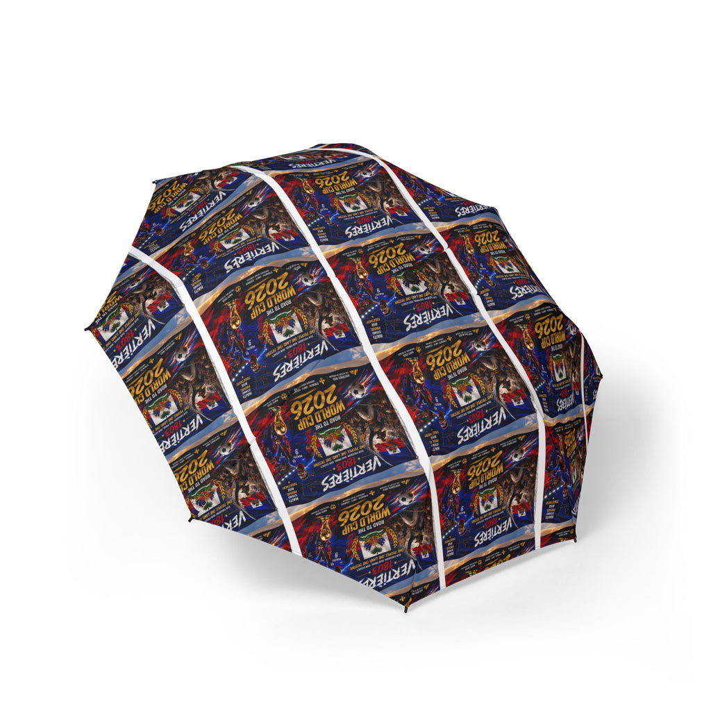 Foldable Umbrella — Retro Arcade Poster Grid Rain Umbrella