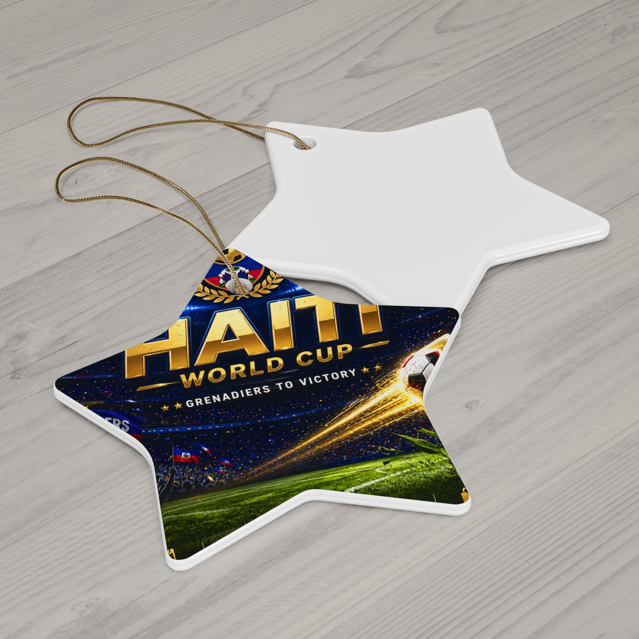 Haiti World Cup Ceramic Ornament – Soccer Stadium Keepsake