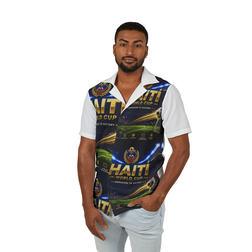 Haiti World Cup Soccer Hawaiian Camp Shirt