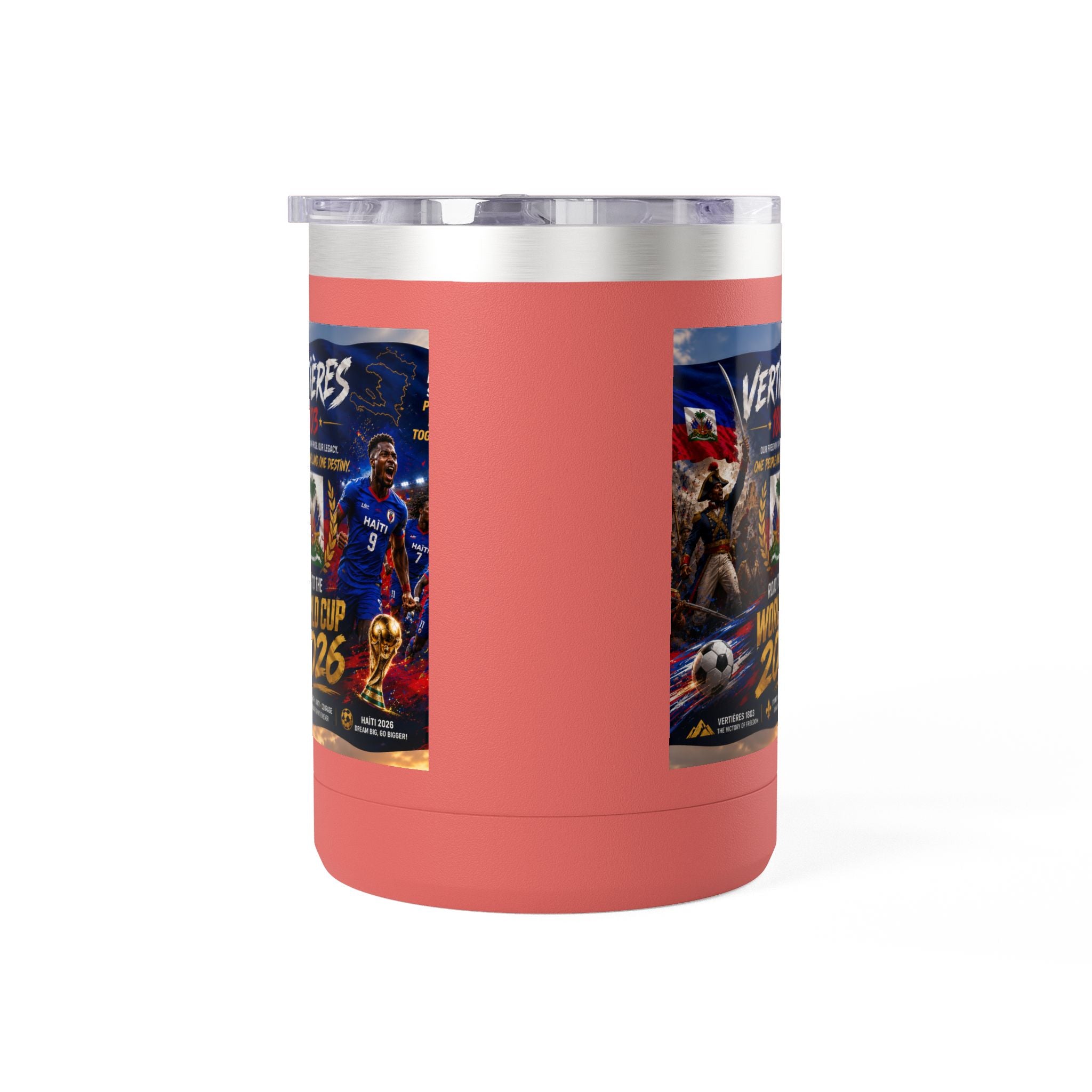 World Cup 2026 Haiti Soccer Tumbler – Vertières 1803 Team Travel Mug (15oz)