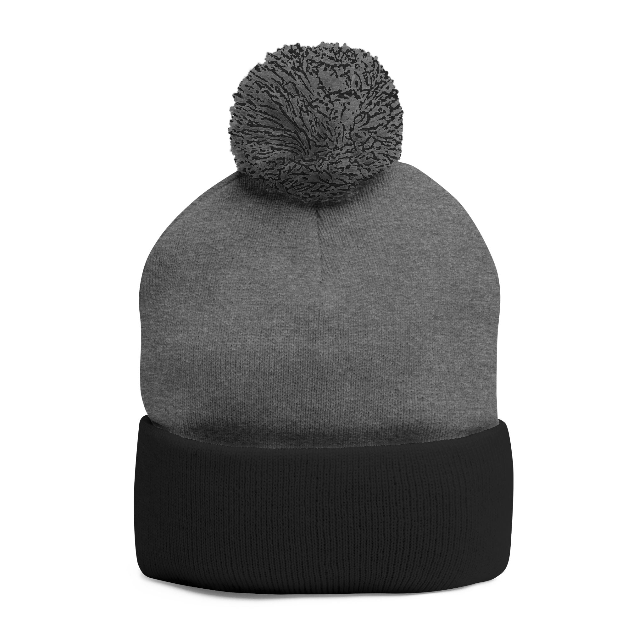 Embroidered Pom-Pom Beanie — Cute Mini Ducklings Knit Hat