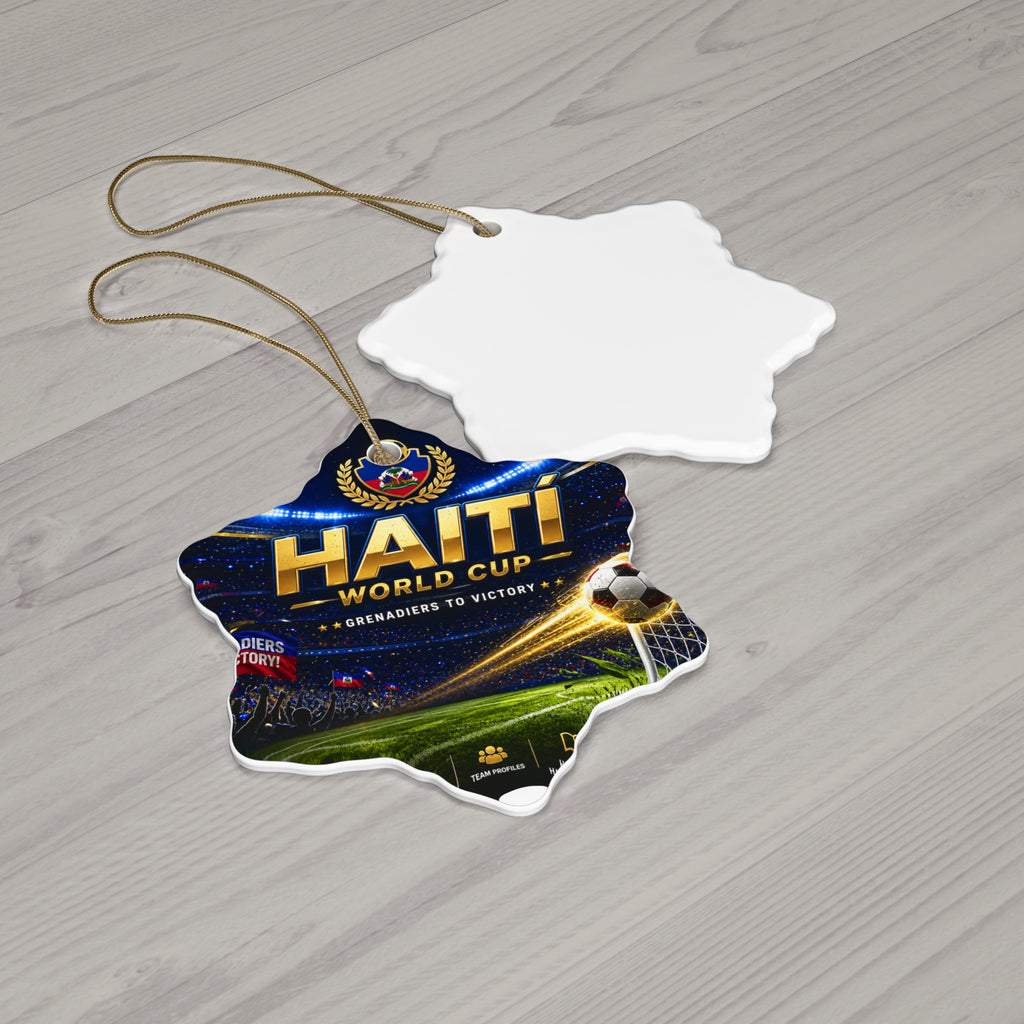 Haiti World Cup Ceramic Ornament – Soccer Stadium Keepsake