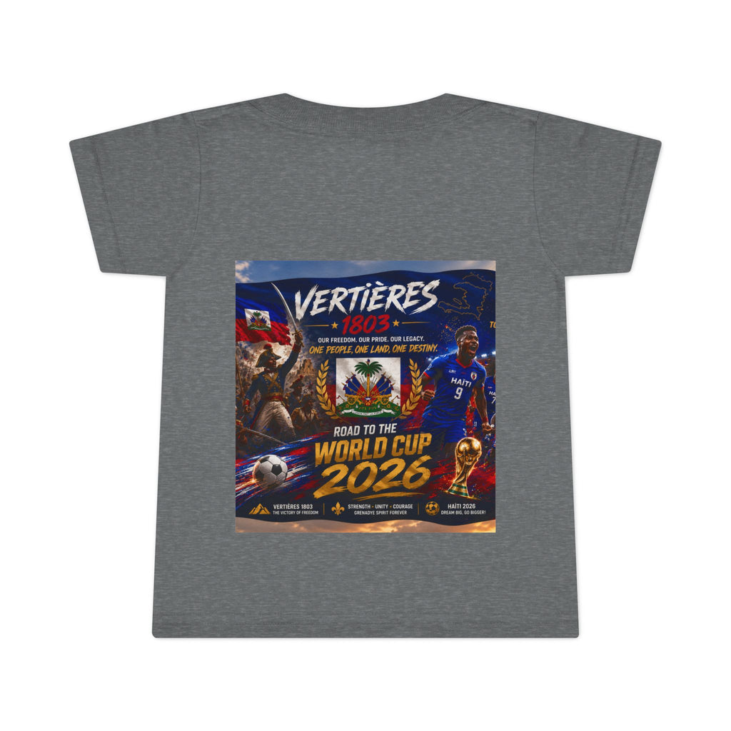 Toddler T-Shirt — "Vertières 1803" Haiti World Cup 2026 Soccer Tee
