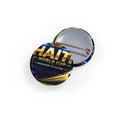 Haiti World Cup Round Pin — Soccer Supporter Button