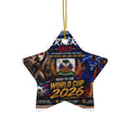 World Cup 2026 Ceramic Star Ornament — Soccer Fan Holiday Keepsake
