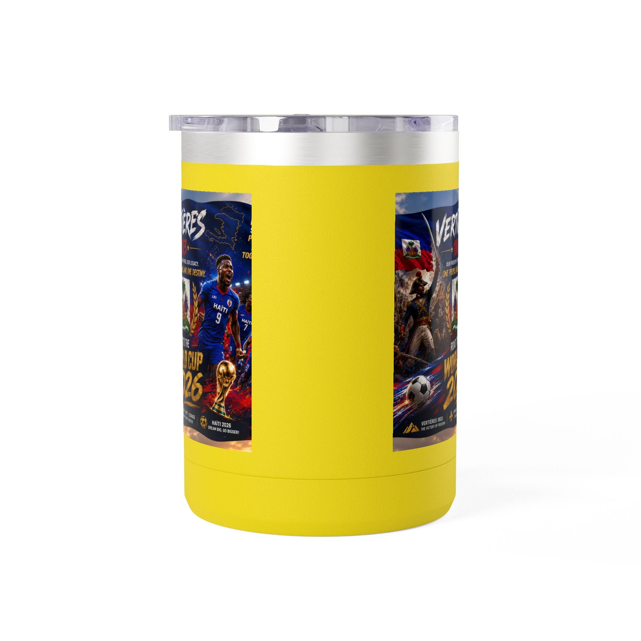 World Cup 2026 Haiti Soccer Tumbler – Vertières 1803 Team Travel Mug (15oz)