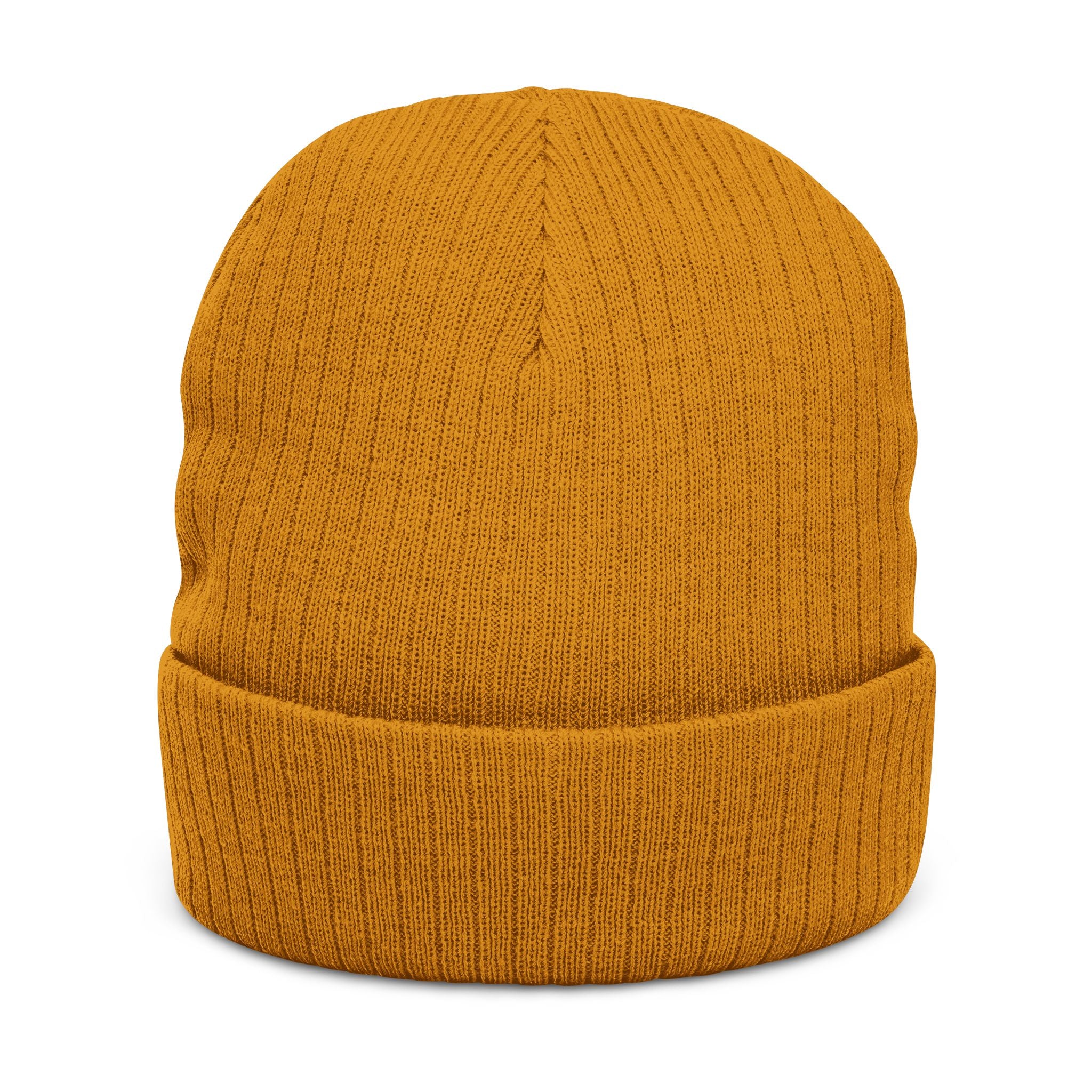 Embroidered Ribbed Knit Beanie — Vintage Pinball Arcade Patch