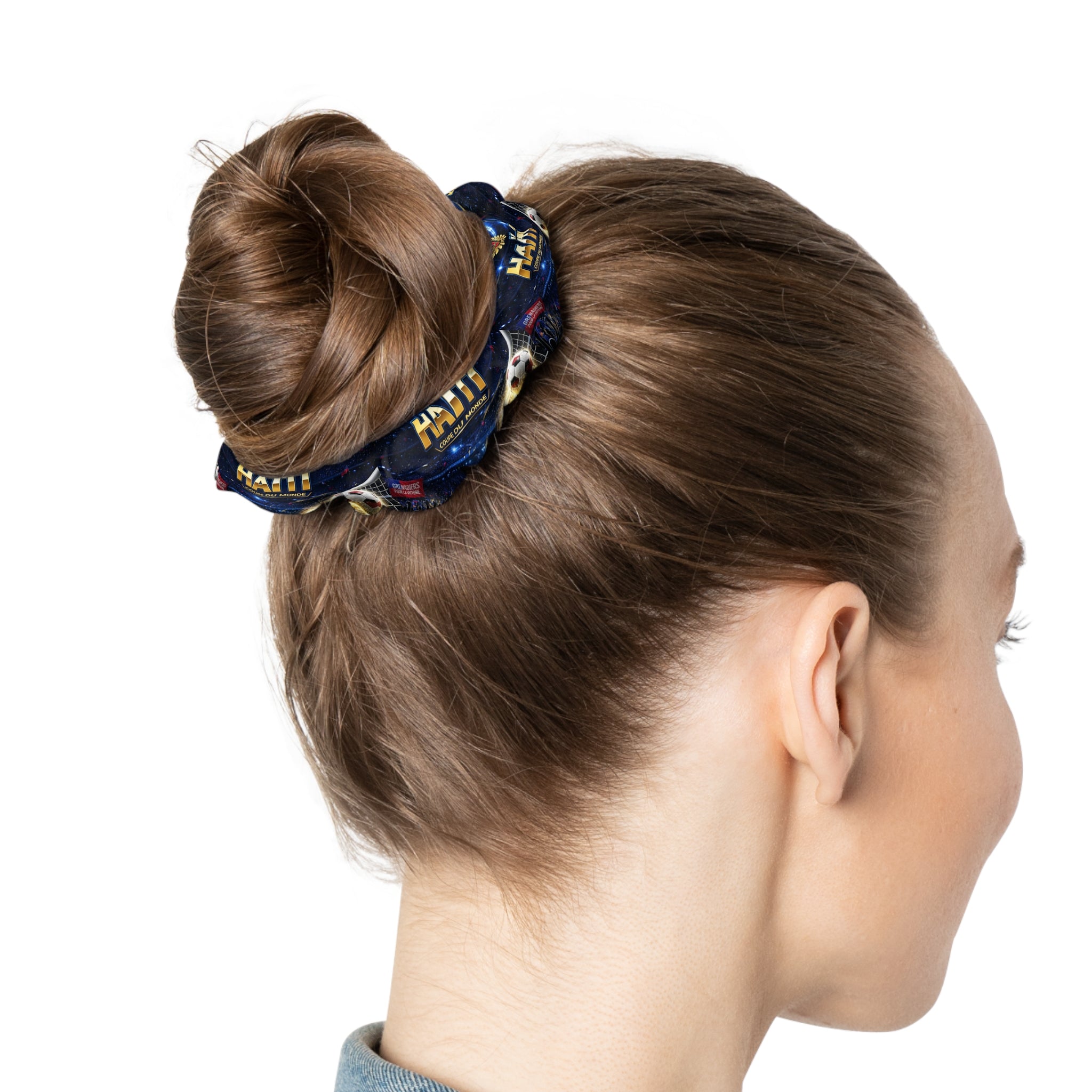 Vintage Arcade Game Scrunchie – Retro Gaming Hair Accessory