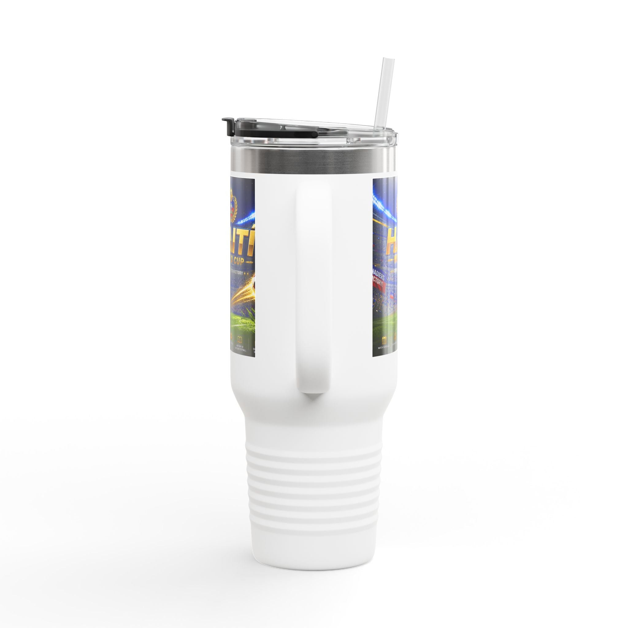 Haiti World Cup 40oz Insulated Travel Mug — Sports Fan Tumbler