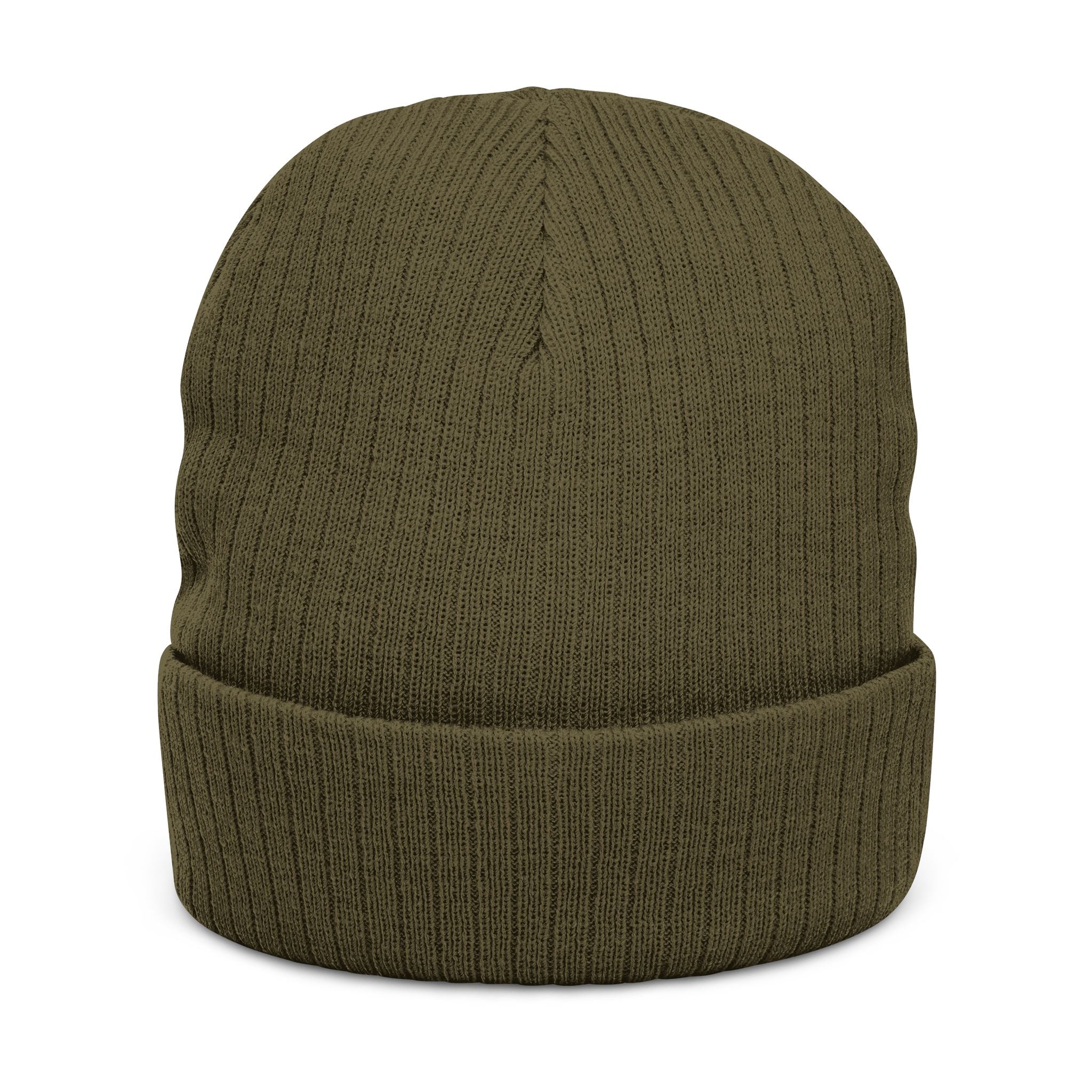 Embroidered Ribbed Knit Beanie — Vintage Pinball Arcade Patch