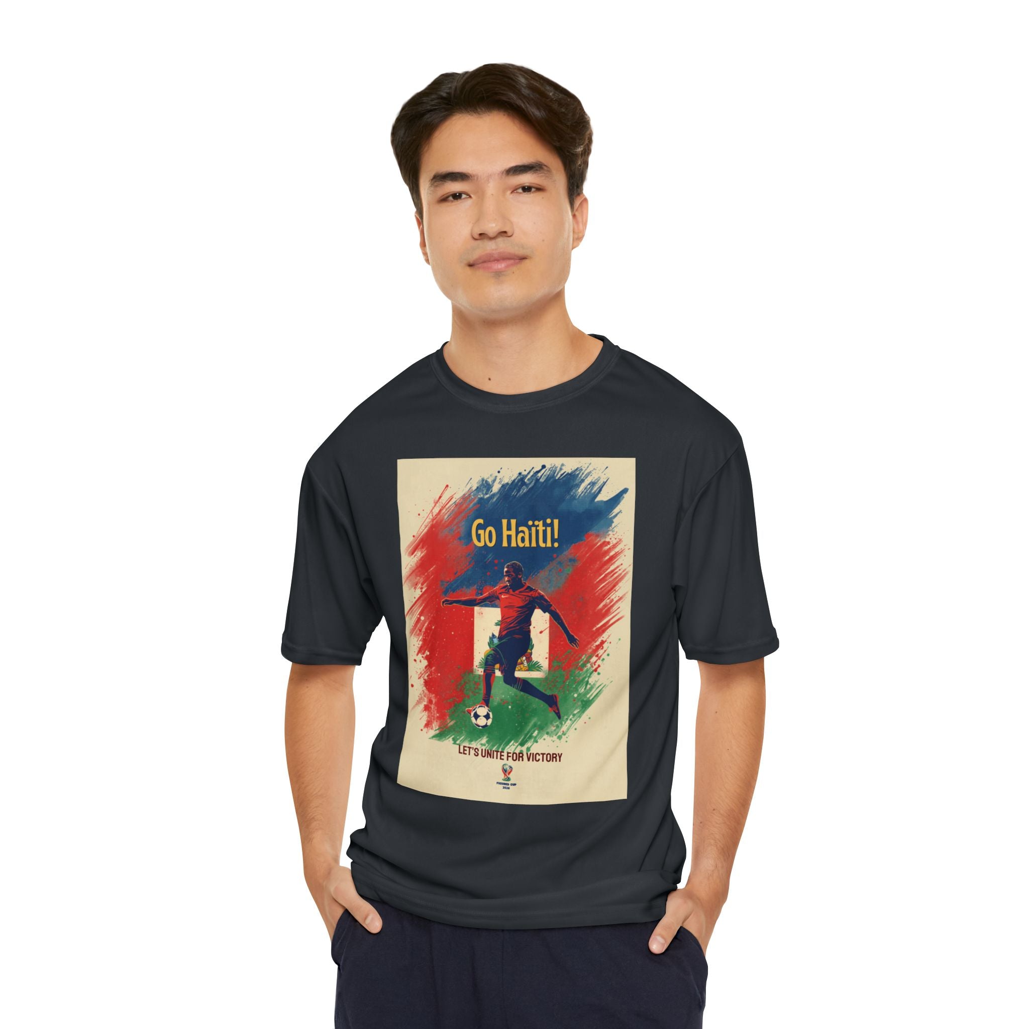 Go Haiti Soccer T‑Shirt — Men’s Performance Football Tee