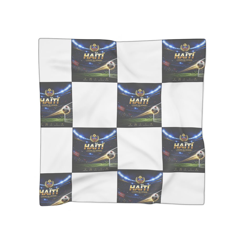 Haiti Soccer Scarf - Lightweight Poly Fashion Scarf