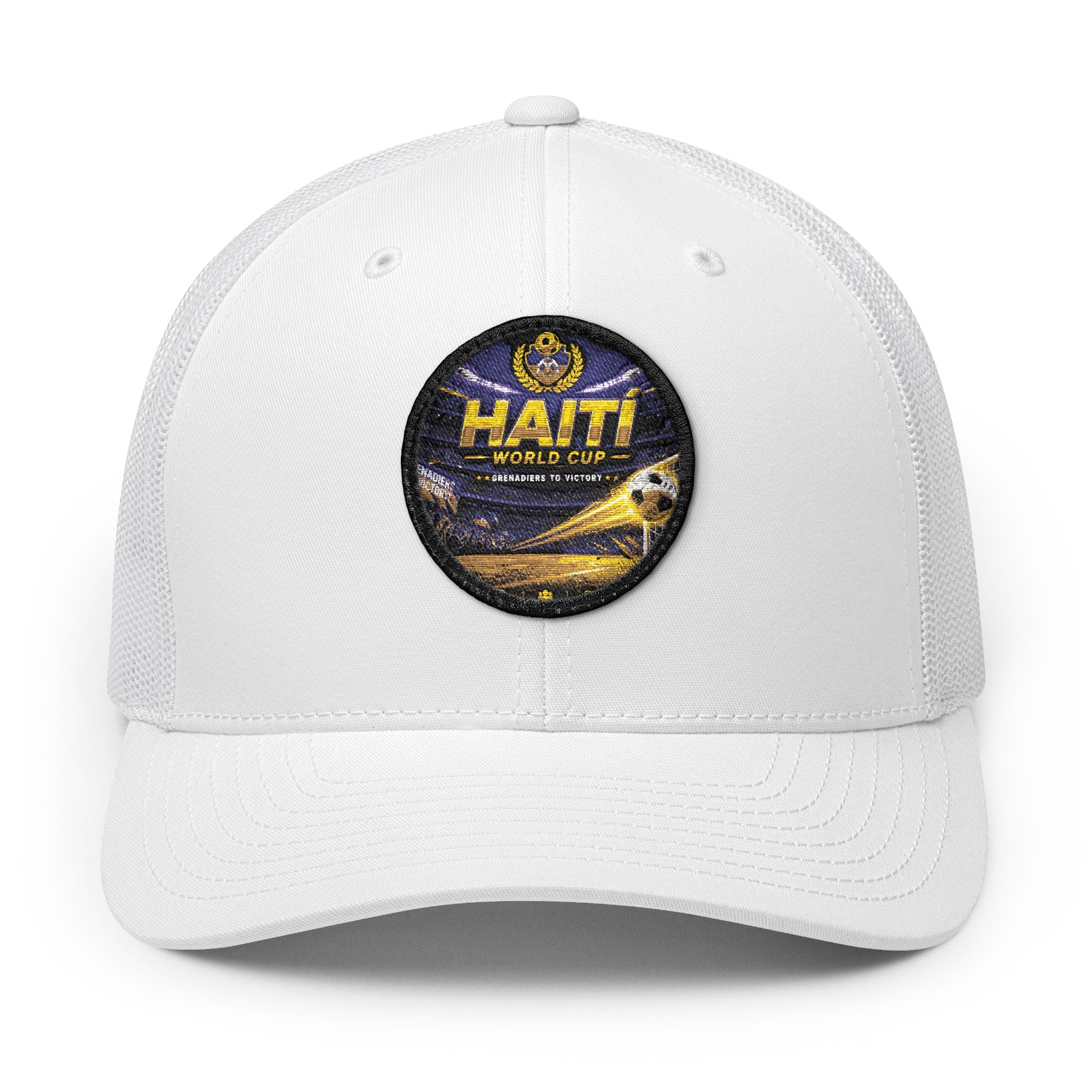 Haiti Patch Trucker Cap — Embroidered 'Haiti World Cup' Snapback