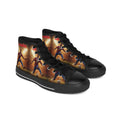 Soccer Player Graphic High-Top Sneakers — 'Go Haiti' Athletic Canvas Shoes