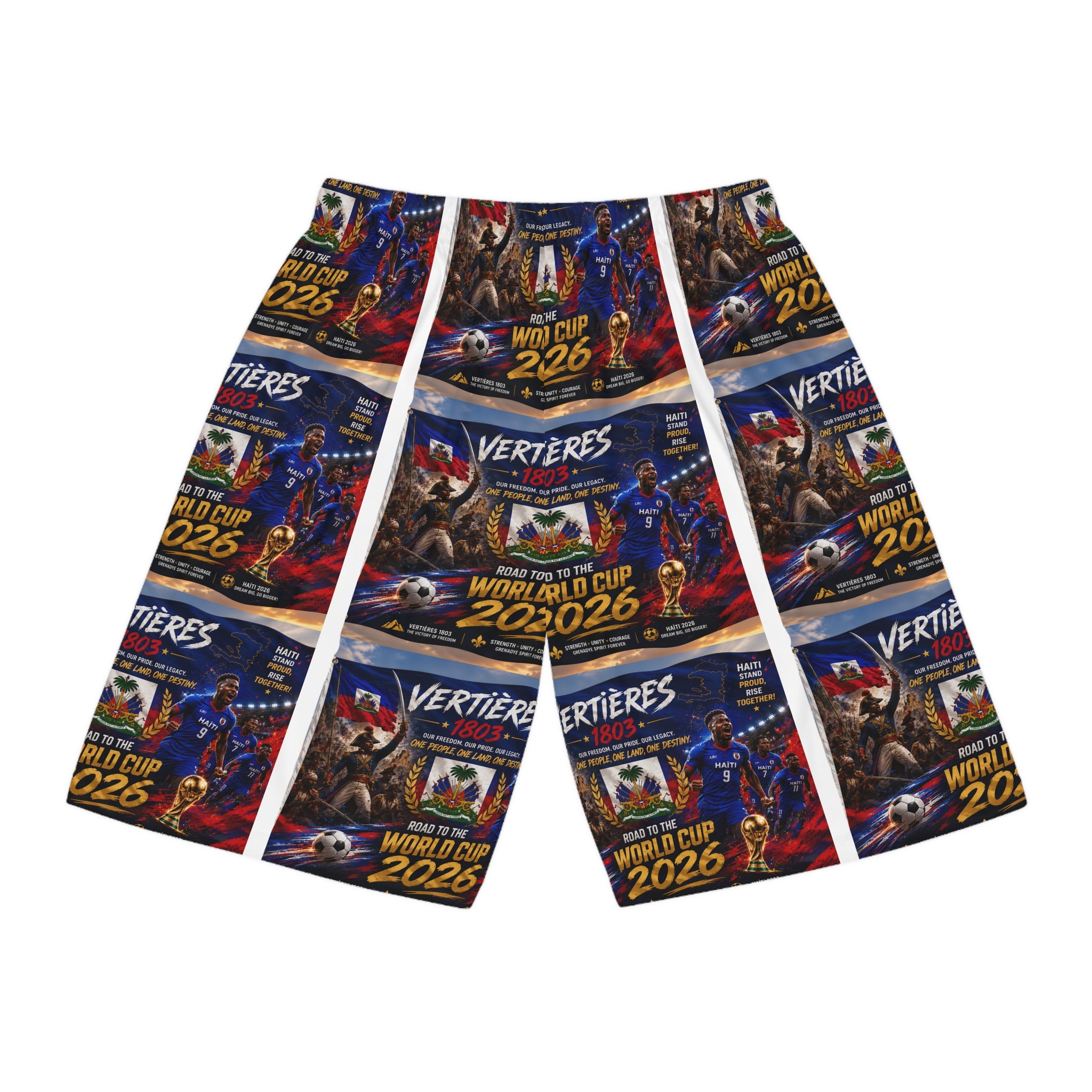 World Cup 2026 Basketball Shorts - All-Over Print Soccer Tournament Design