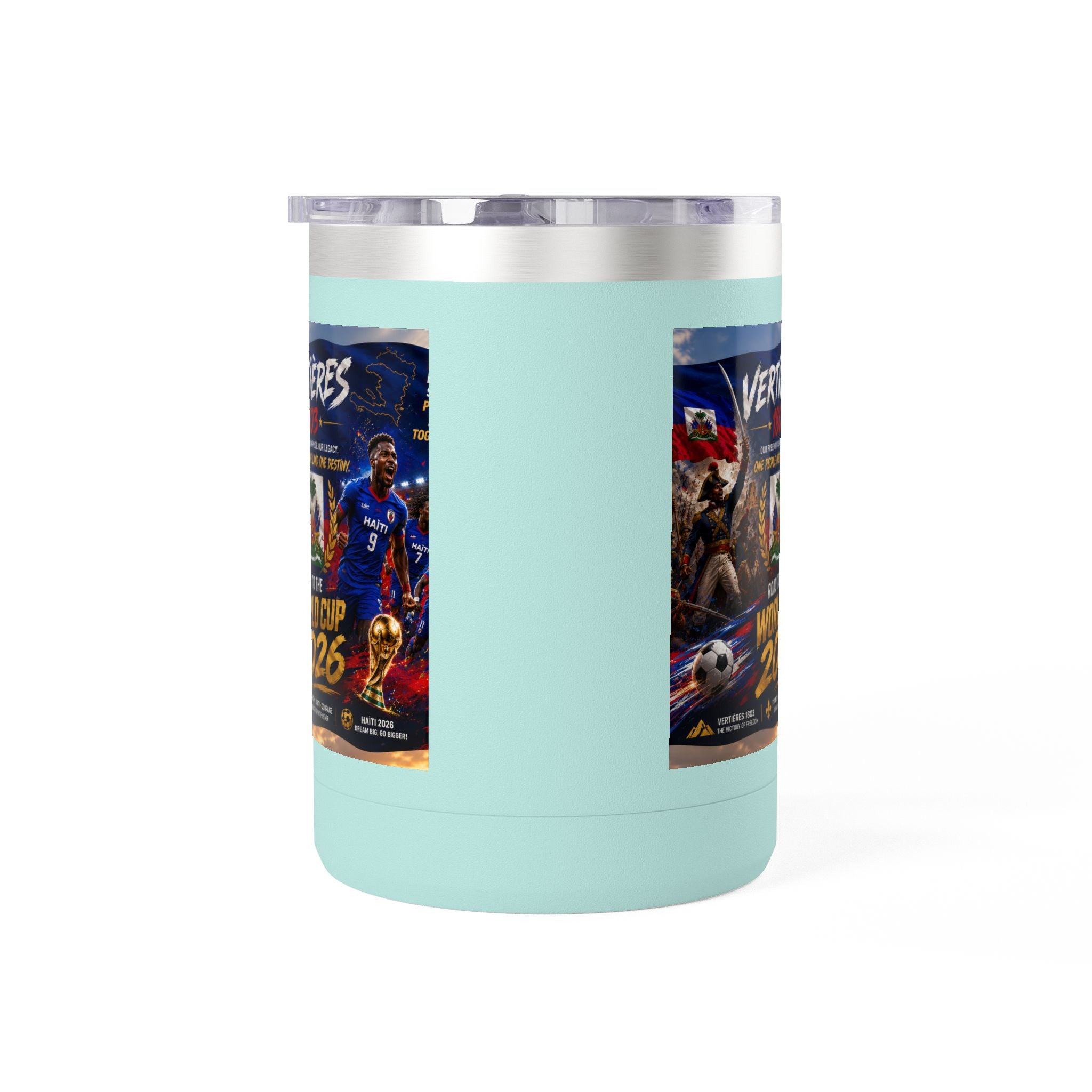 World Cup 2026 Haiti Soccer Tumbler – Vertières 1803 Team Travel Mug (15oz)