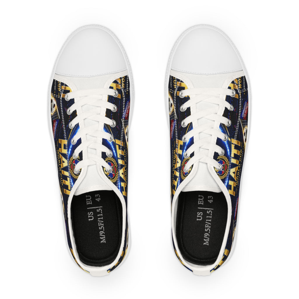 Haiti World Cup Soccer Men's Low Top Sneakers
