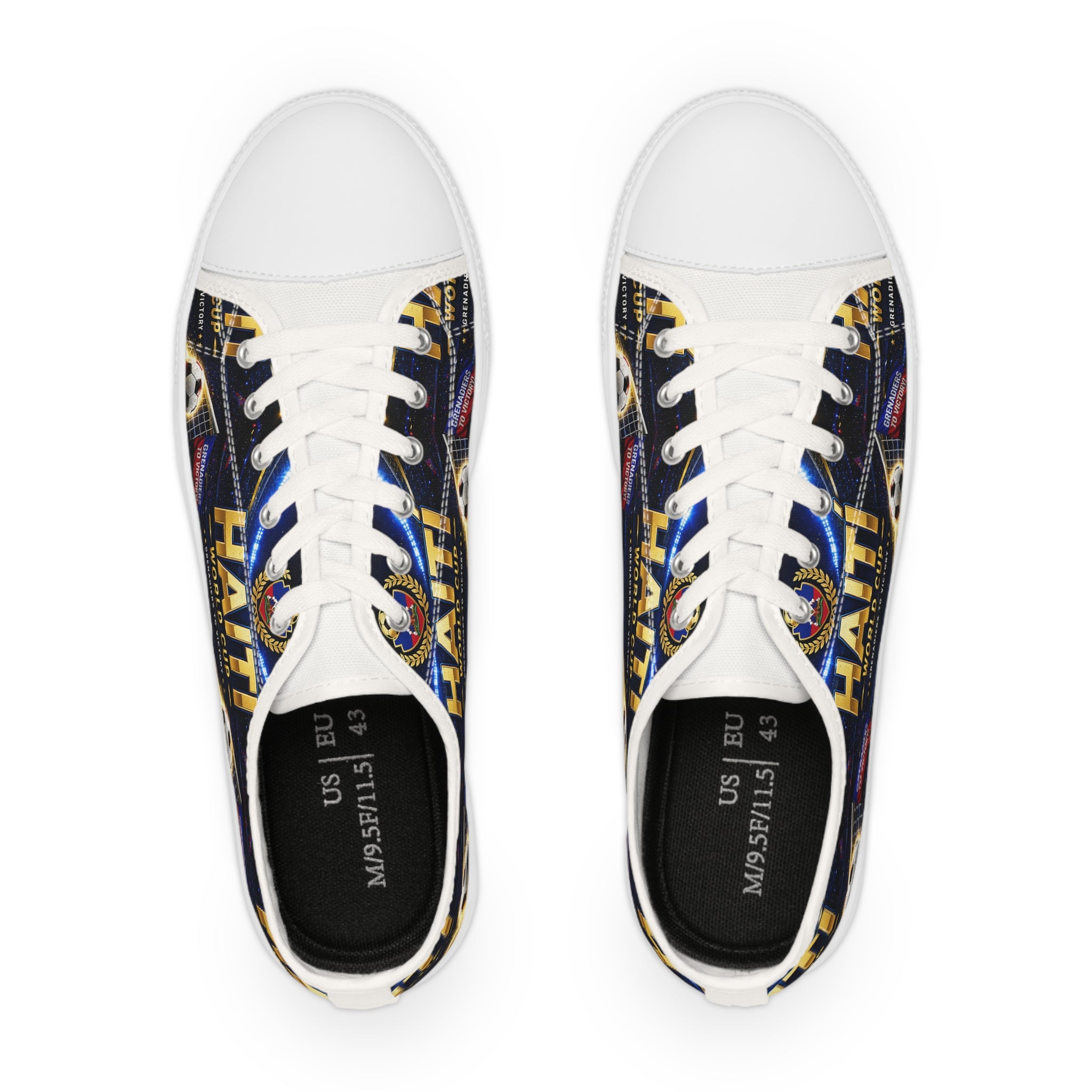 Haiti World Cup Soccer Men's Low Top Sneakers