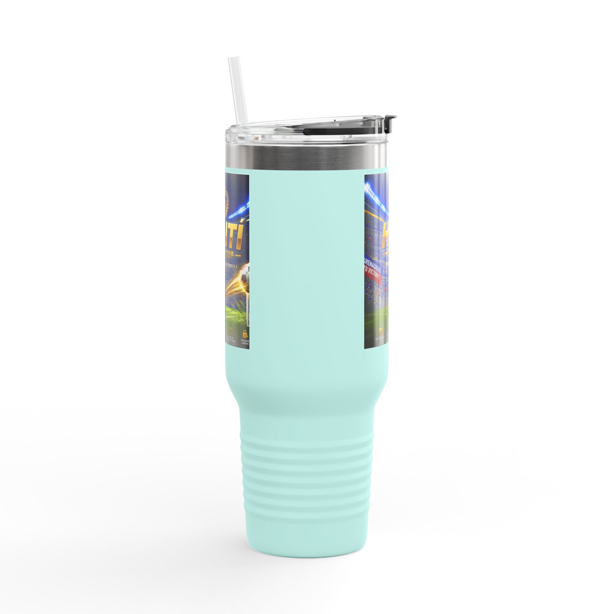 Haiti World Cup 40oz Insulated Travel Mug — Sports Fan Tumbler