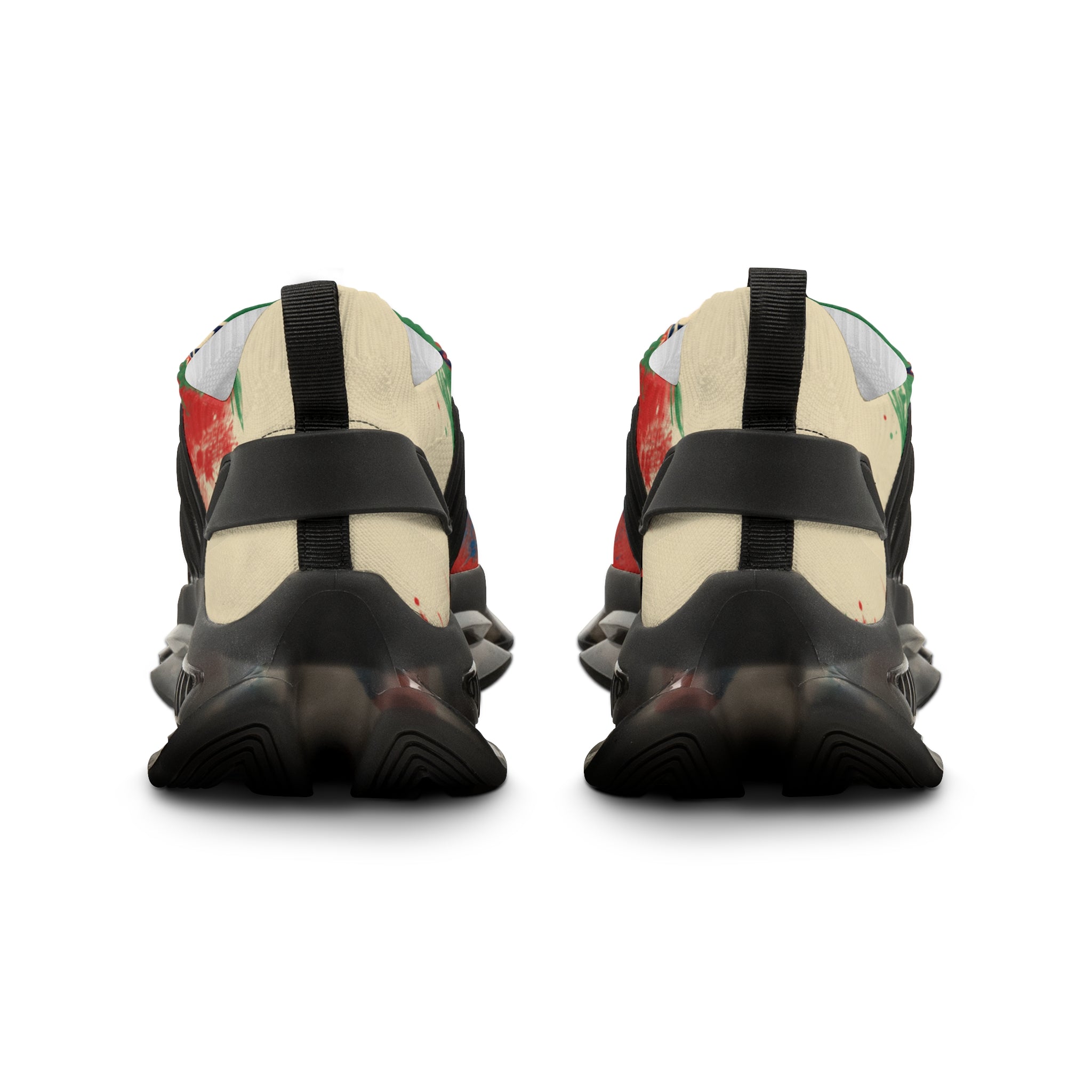 Mesh Sneakers — 'Go Haiti!' Athletic Shoes with Flag-Inspired Design