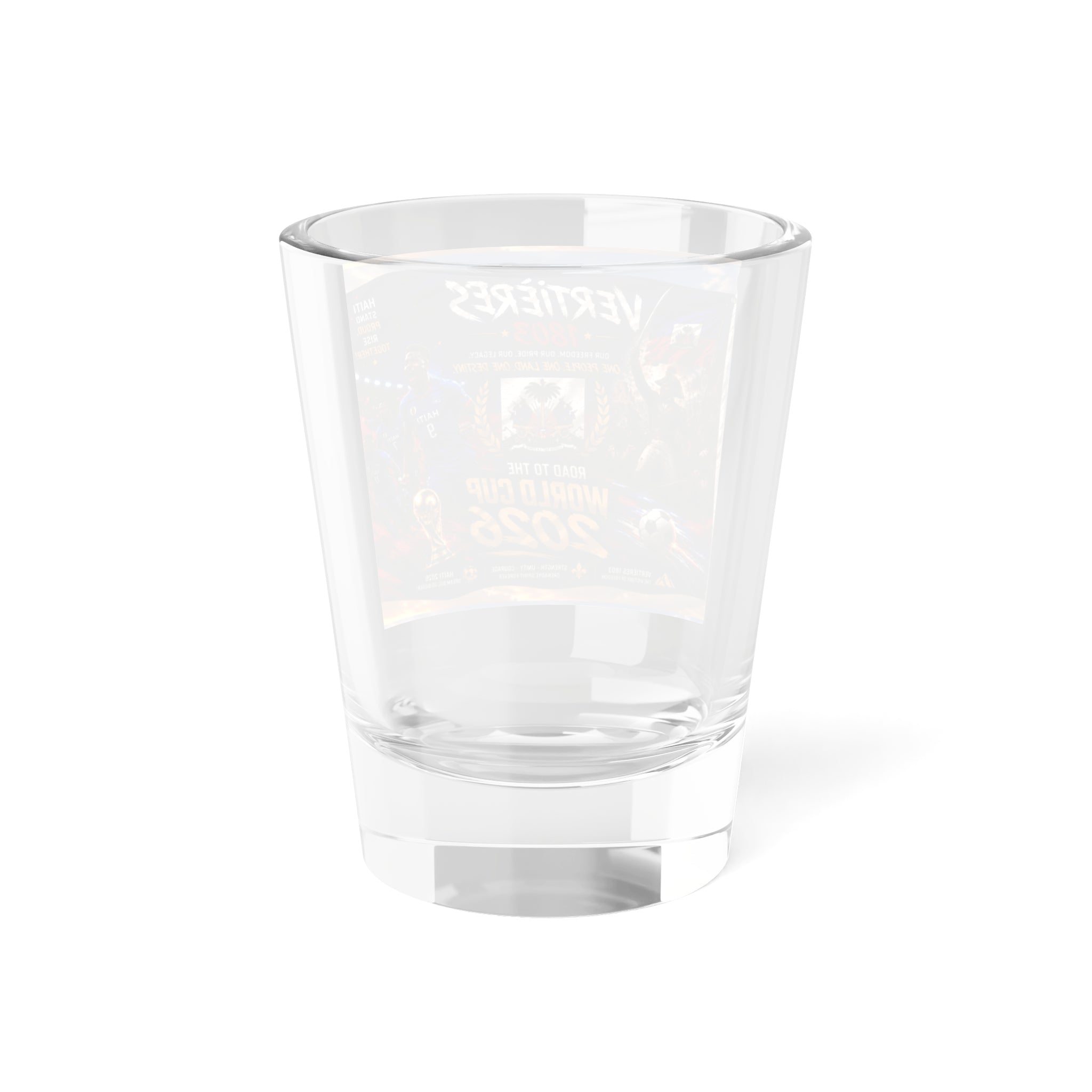 World Cup 2026 Shot Glass — Vertières Soccer Fan Shooter (1.5oz)