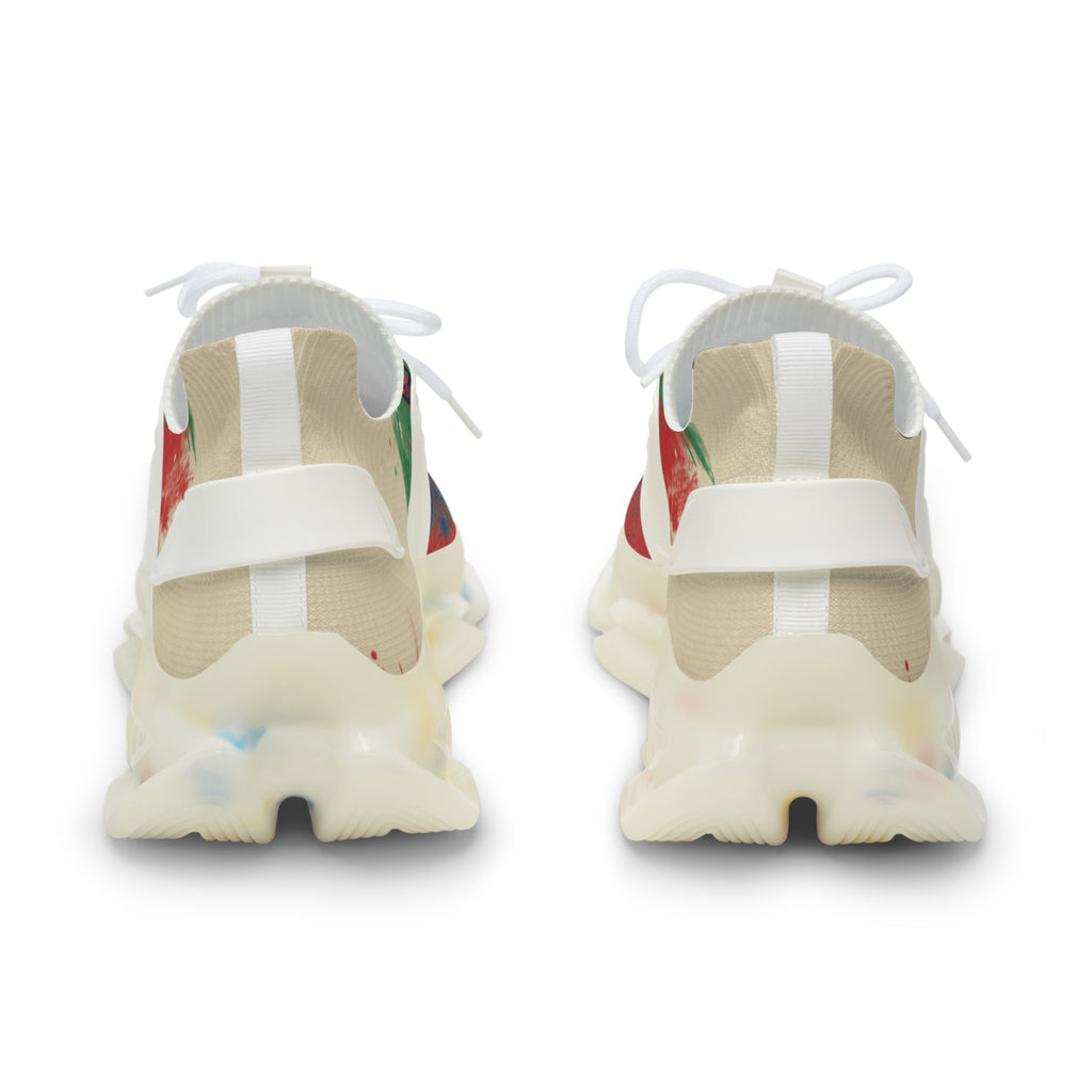 Mesh Sneakers — 'Go Haiti!' Athletic Shoes with Flag-Inspired Design