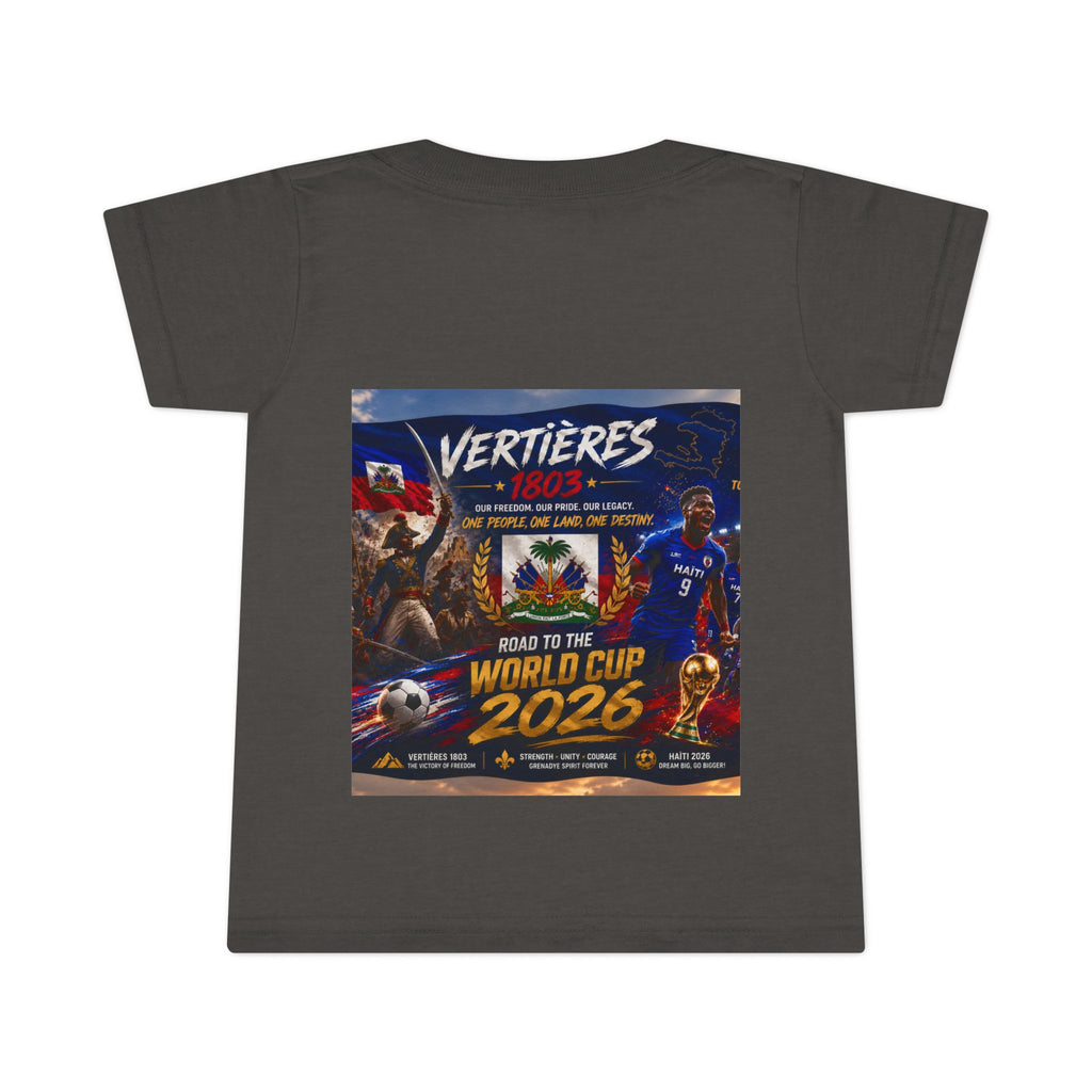 Toddler T-Shirt — "Vertières 1803" Haiti World Cup 2026 Soccer Tee