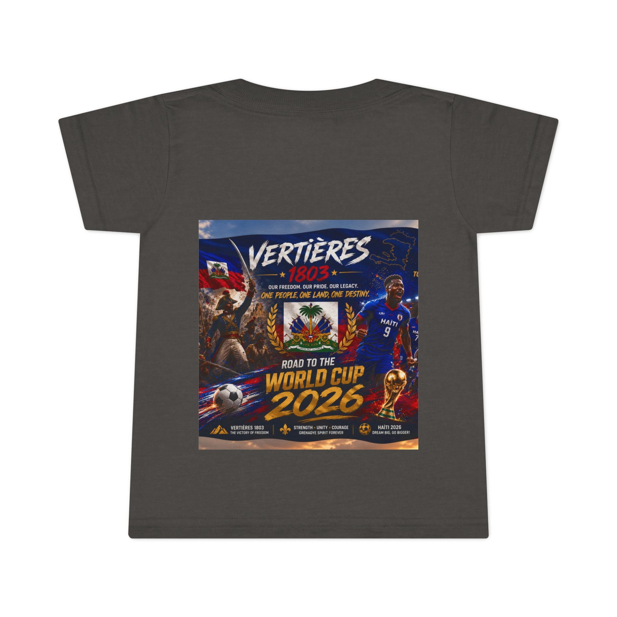 Toddler T-Shirt — "Vertières 1803" Haiti World Cup 2026 Soccer Tee