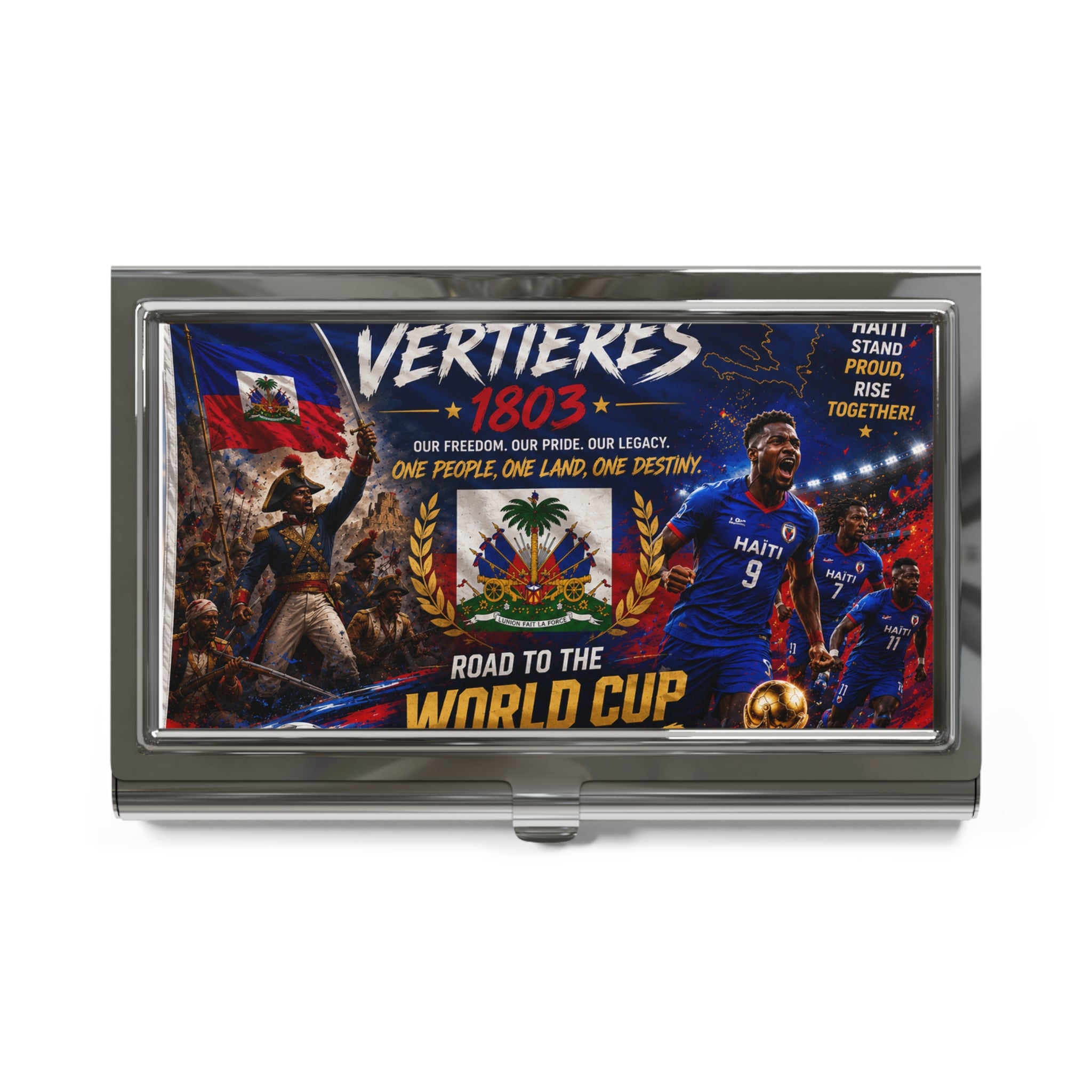 Haiti Vertières 1803 Road to the World Cup Business Card Holder