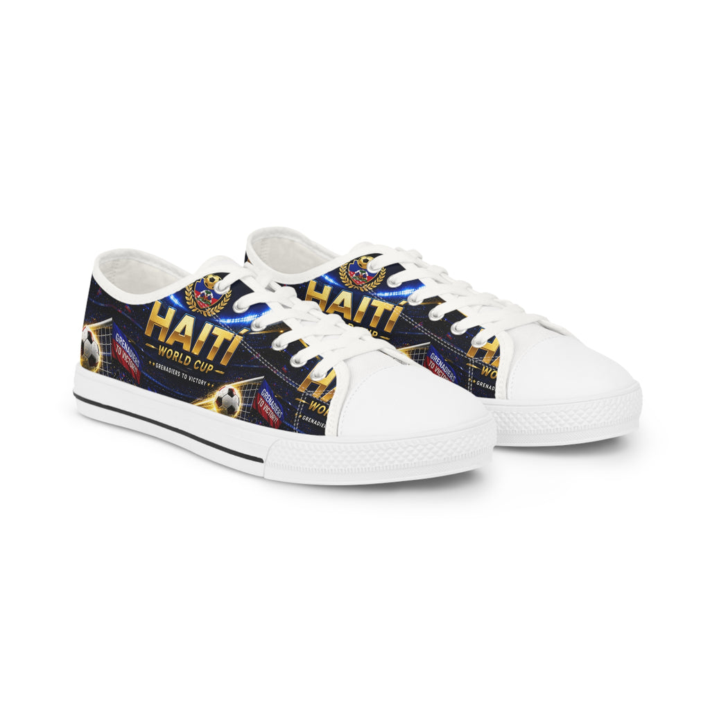 Haiti World Cup Soccer Men's Low Top Sneakers