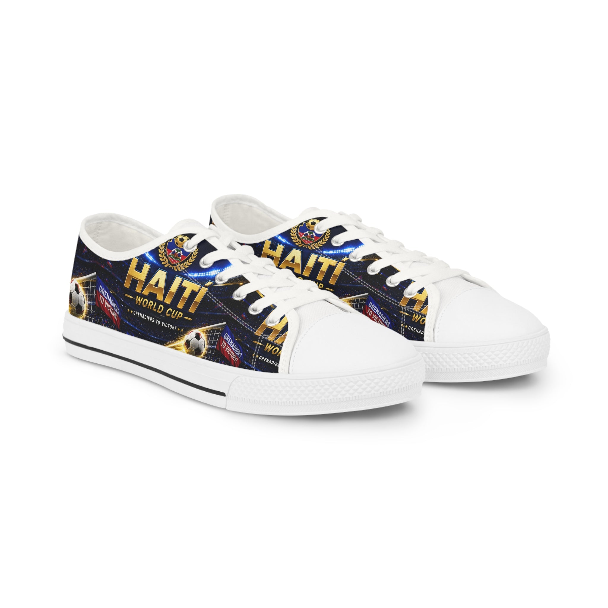 Haiti World Cup Soccer Men's Low Top Sneakers