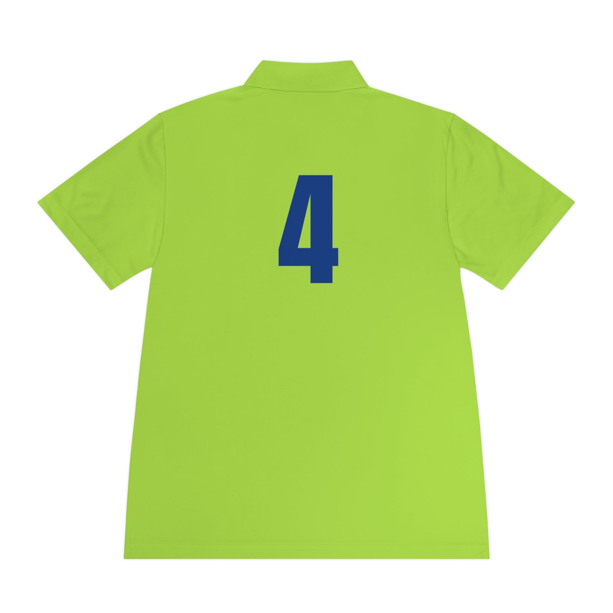 Men's Sport Polo Shirt with Player Photo & Back Number 4 — Athletic Team Golf Polo