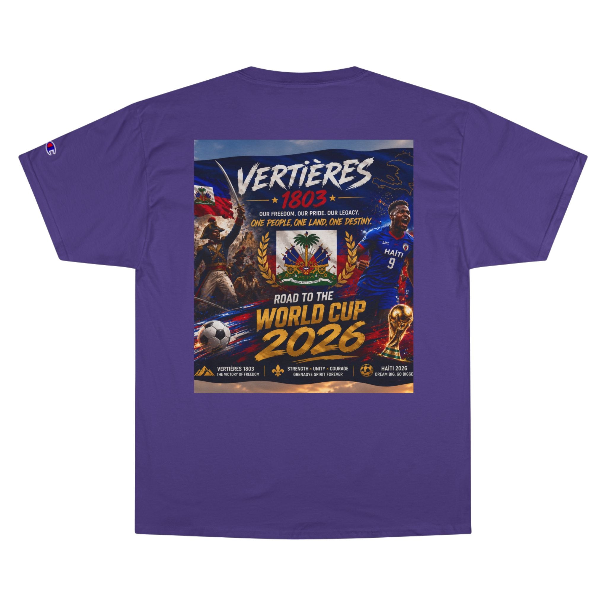 Vertières 1803 Champion T-Shirt – Haiti Road to the World Cup 2026 Soccer Tee