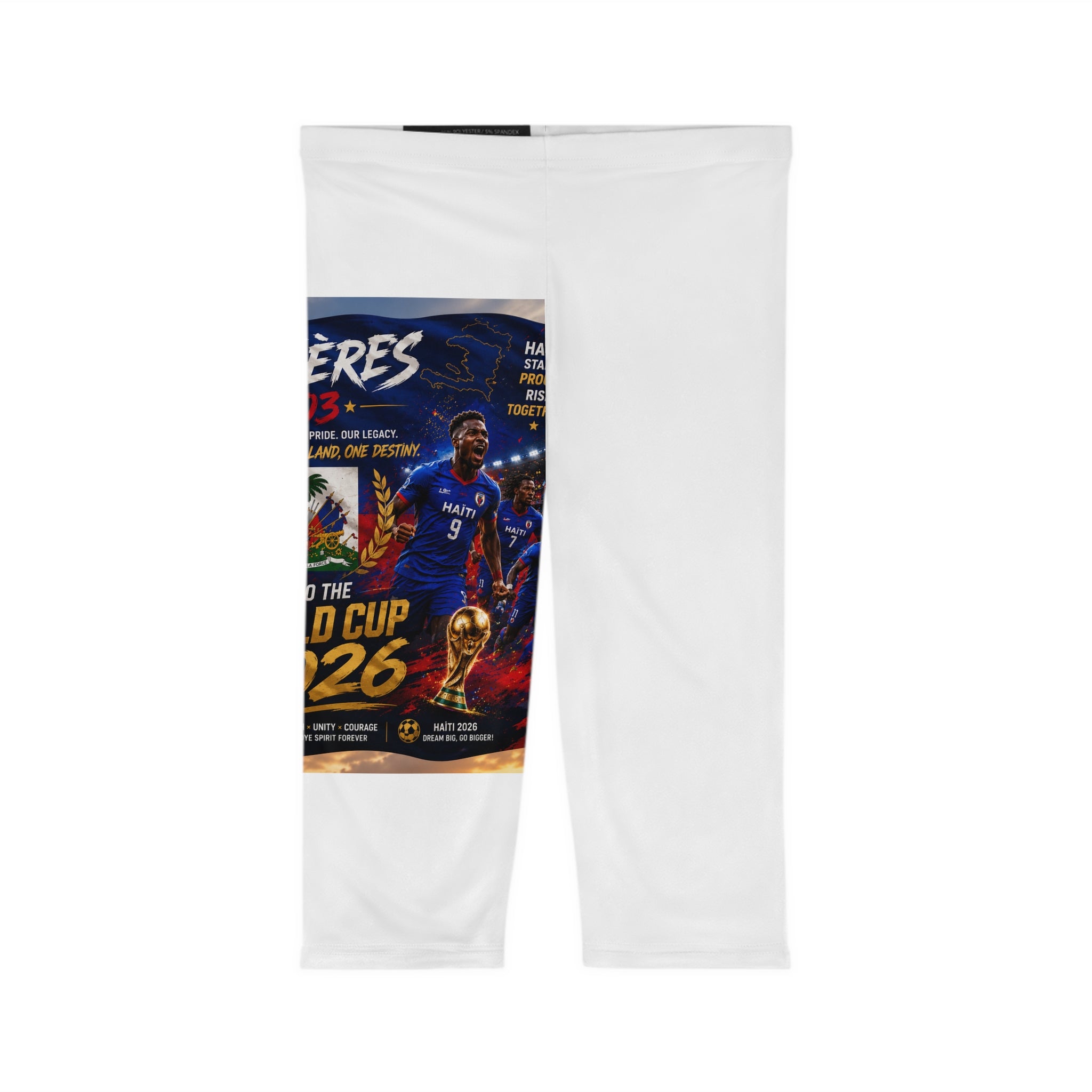 Haiti World Cup 2026 Capri Leggings — Vertières Football Tribute