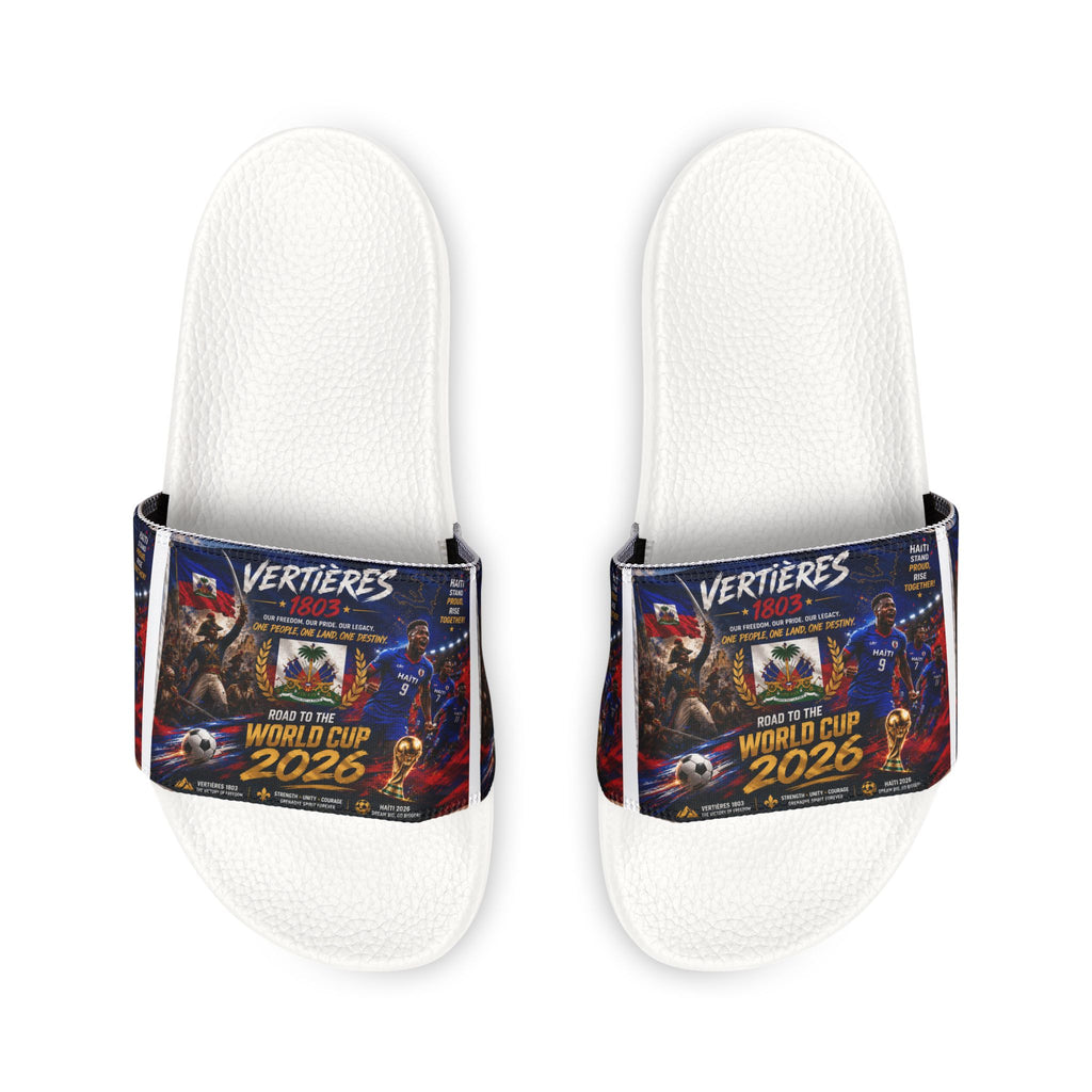 Removable-Strap Slide Sandals — Custom Graphic Summer Slides