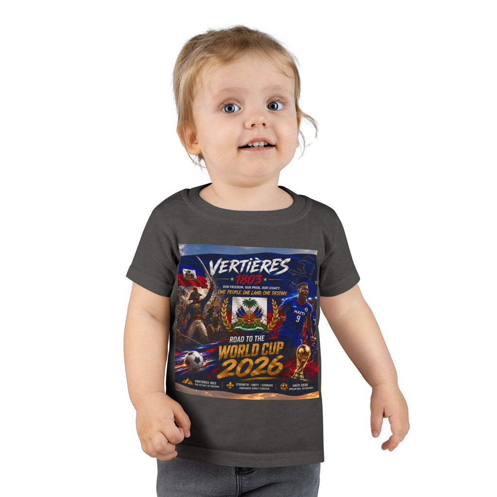 Toddler T-Shirt — "Vertières 1803" Haiti World Cup 2026 Soccer Tee