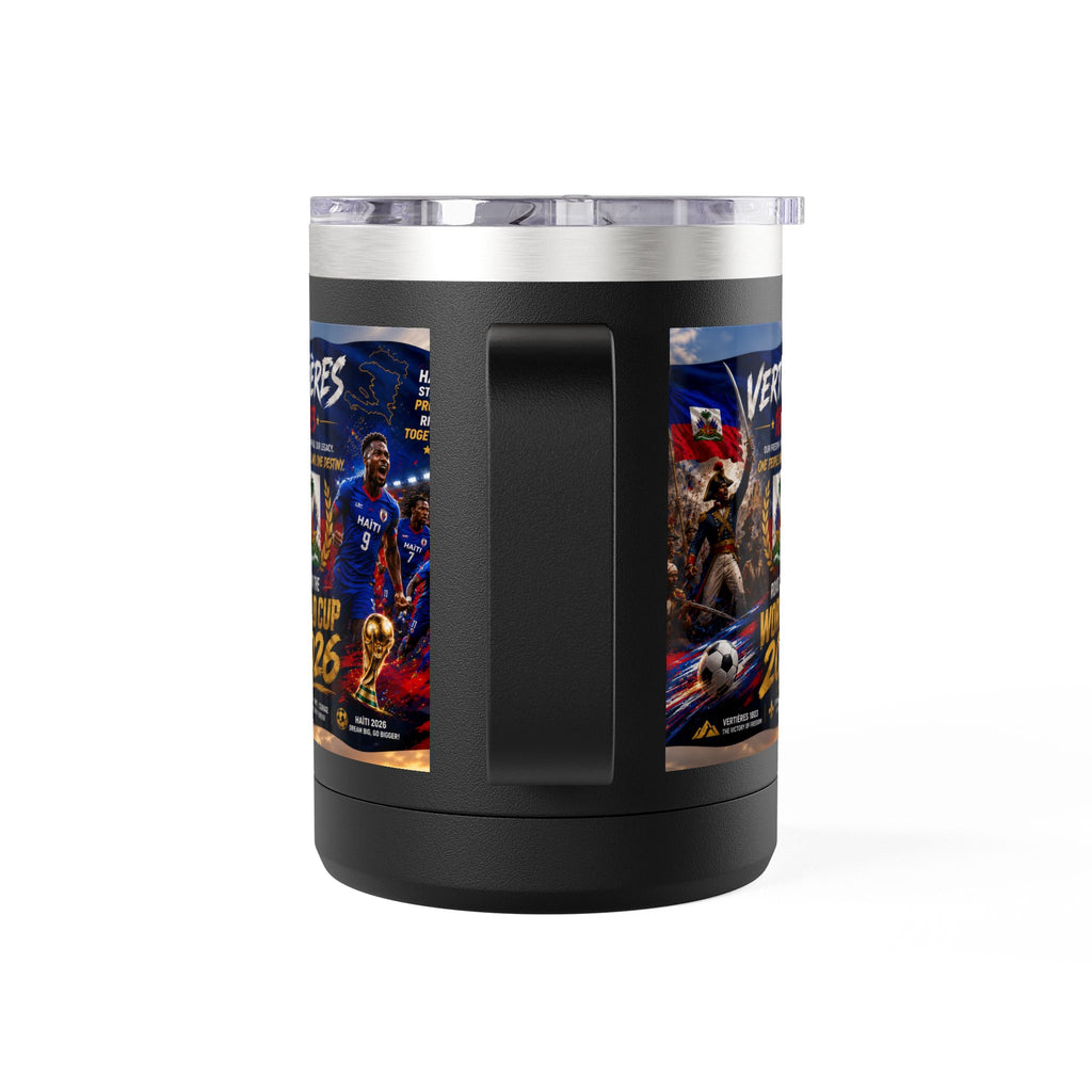 World Cup 2026 Haiti Soccer Tumbler – Vertières 1803 Team Travel Mug (15oz)