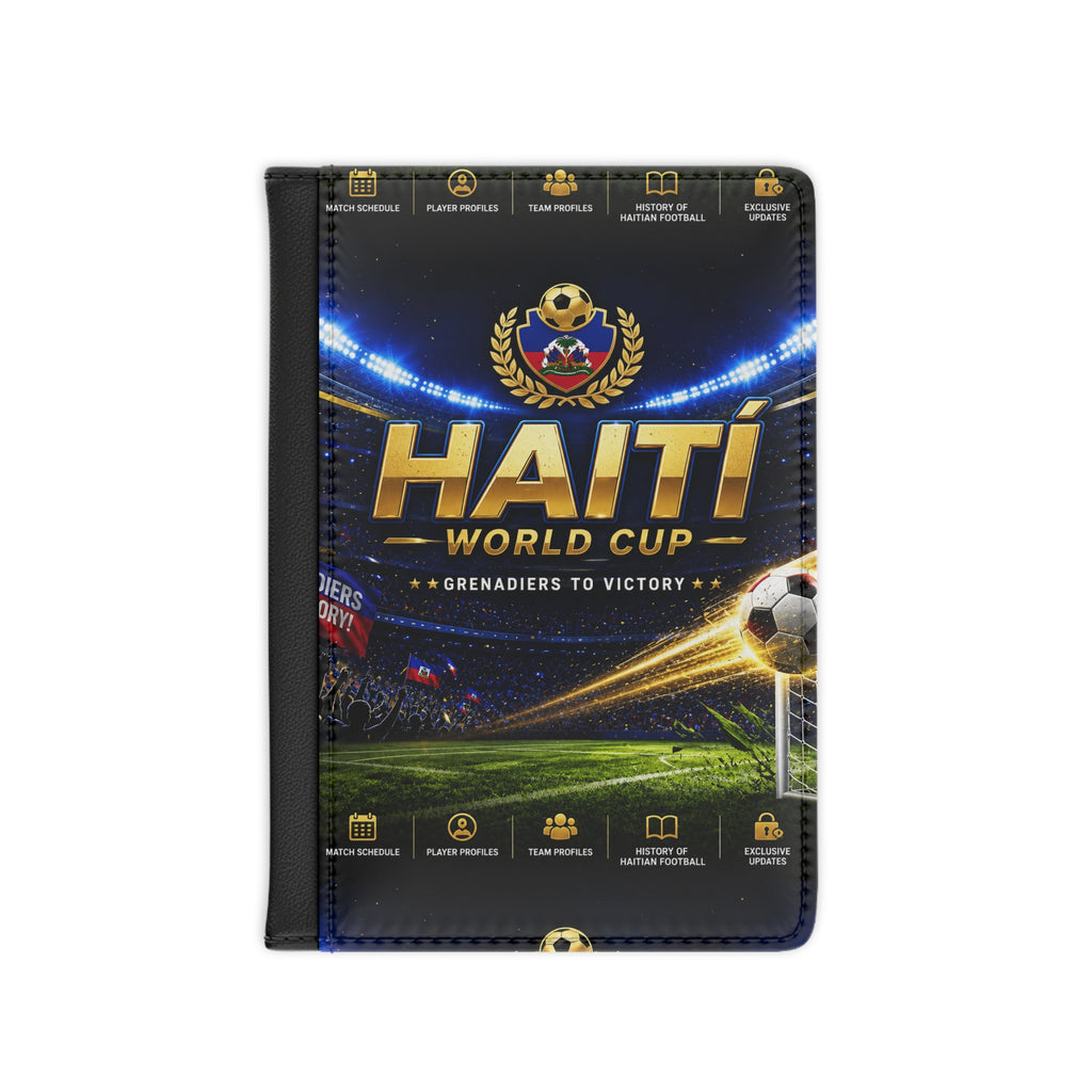 Haiti World Cup Soccer Passport Cover – Grenadiers to Victory Travel Wallet